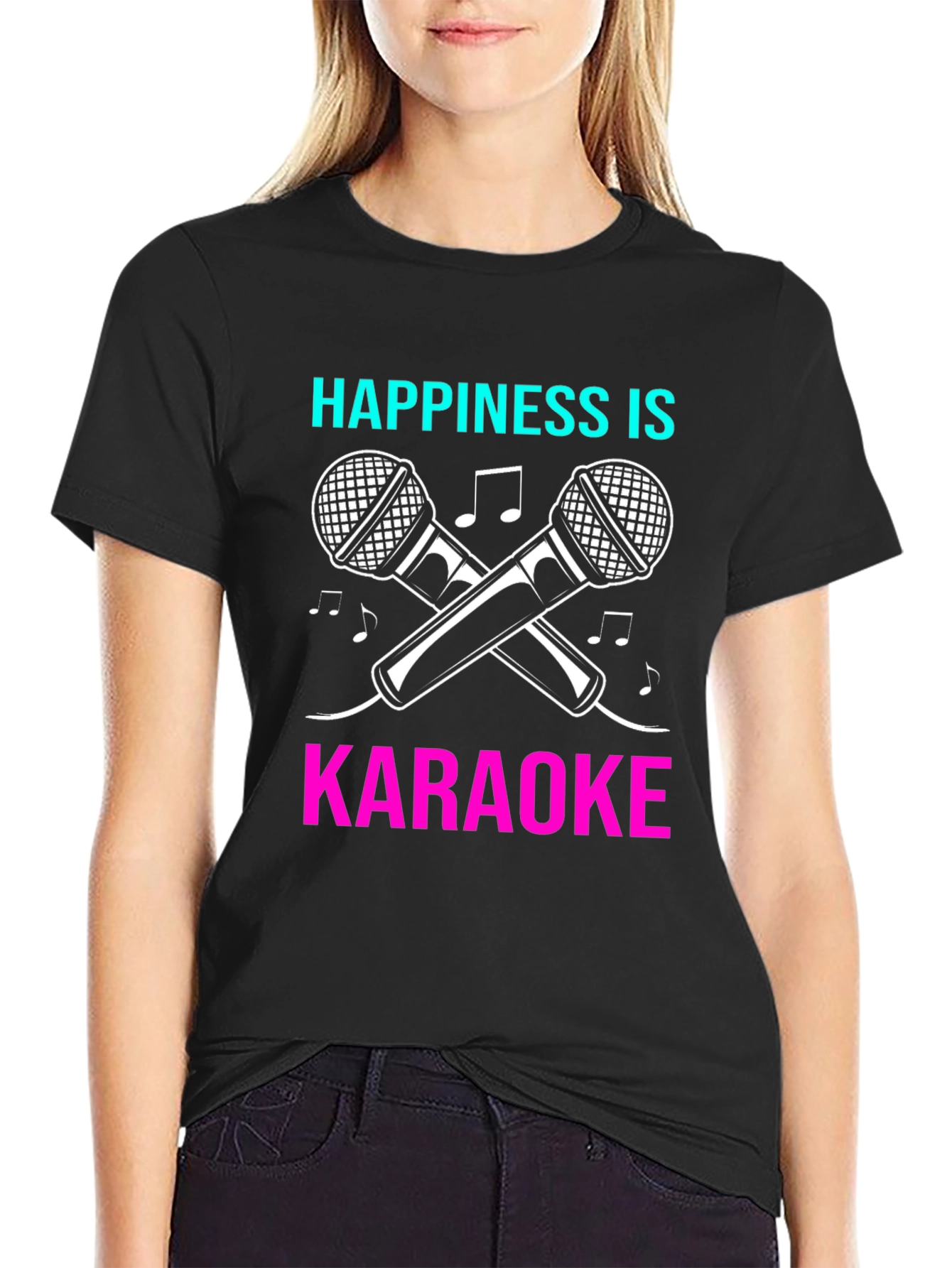 Happiness is Karaoke Graphic T-Shirt