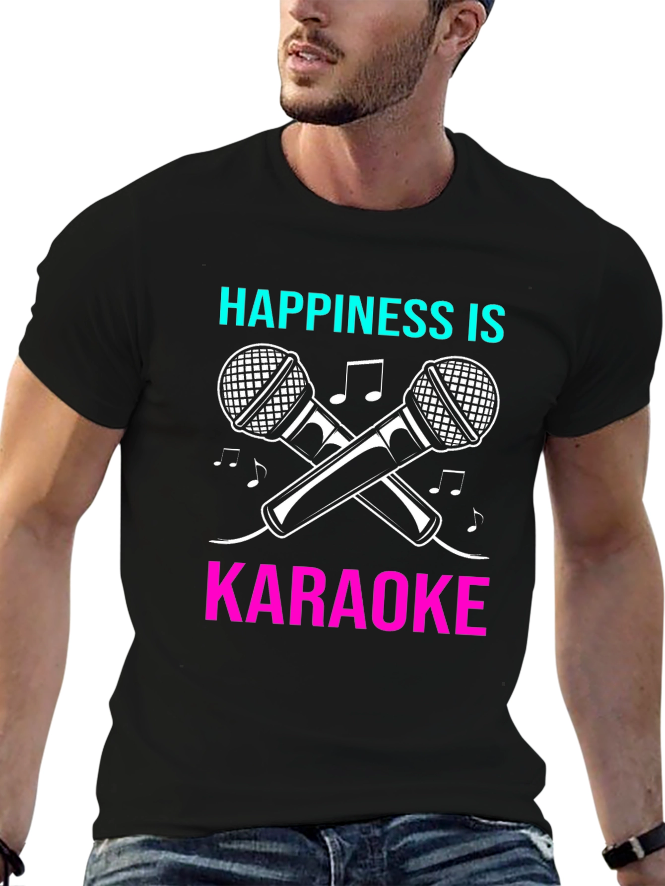Happiness is Karaoke Graphic T-Shirt