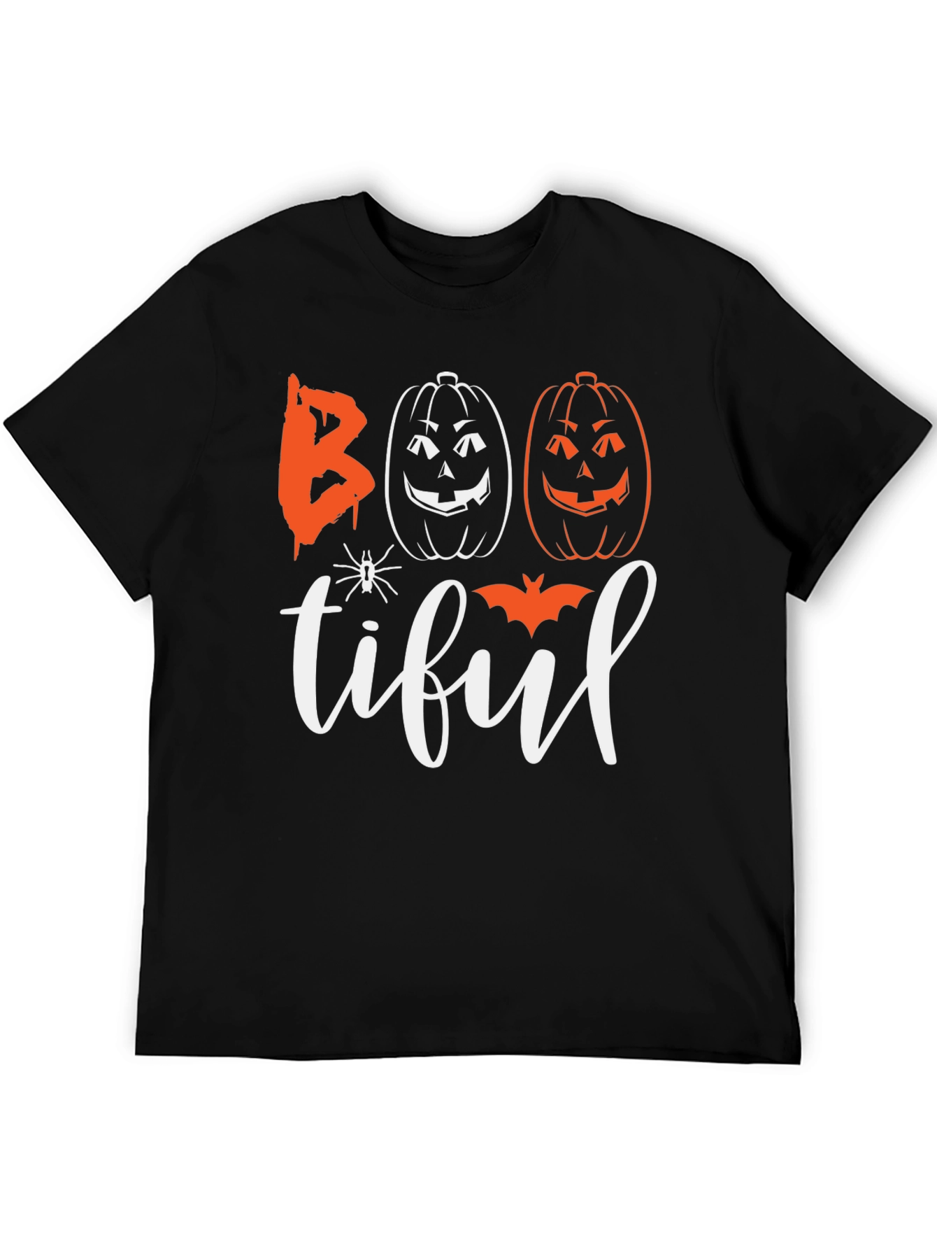 Boo-tiful Halloween Graphic Tee - Black