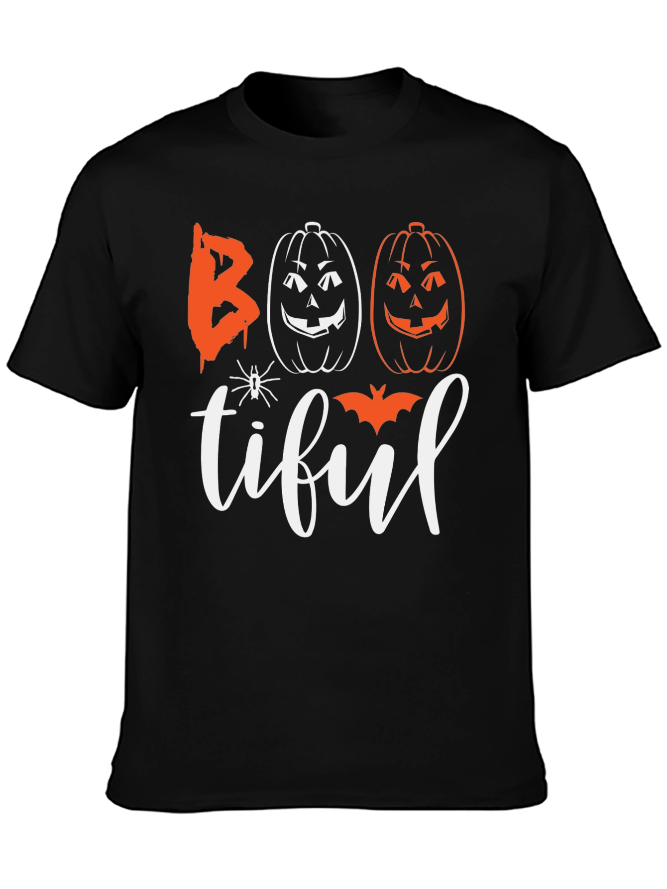 Boo-tiful Halloween Graphic Tee - Black