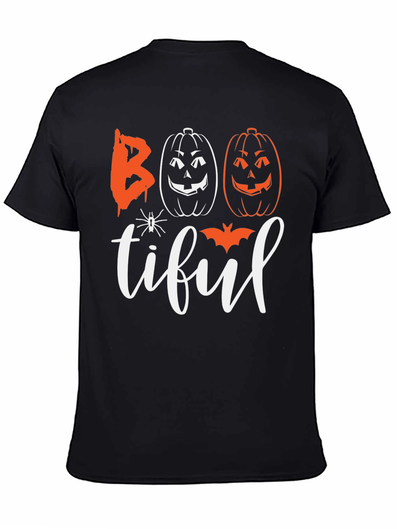 Boo-tiful Halloween Graphic Tee - Black