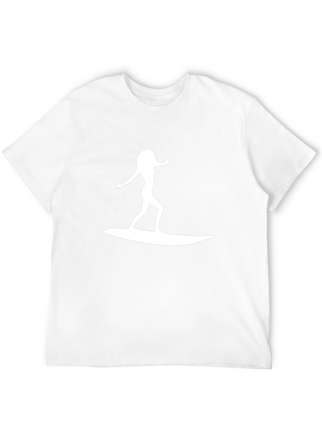 Surfer Girl Tee - Black Cotton Graphic T-Shirt
