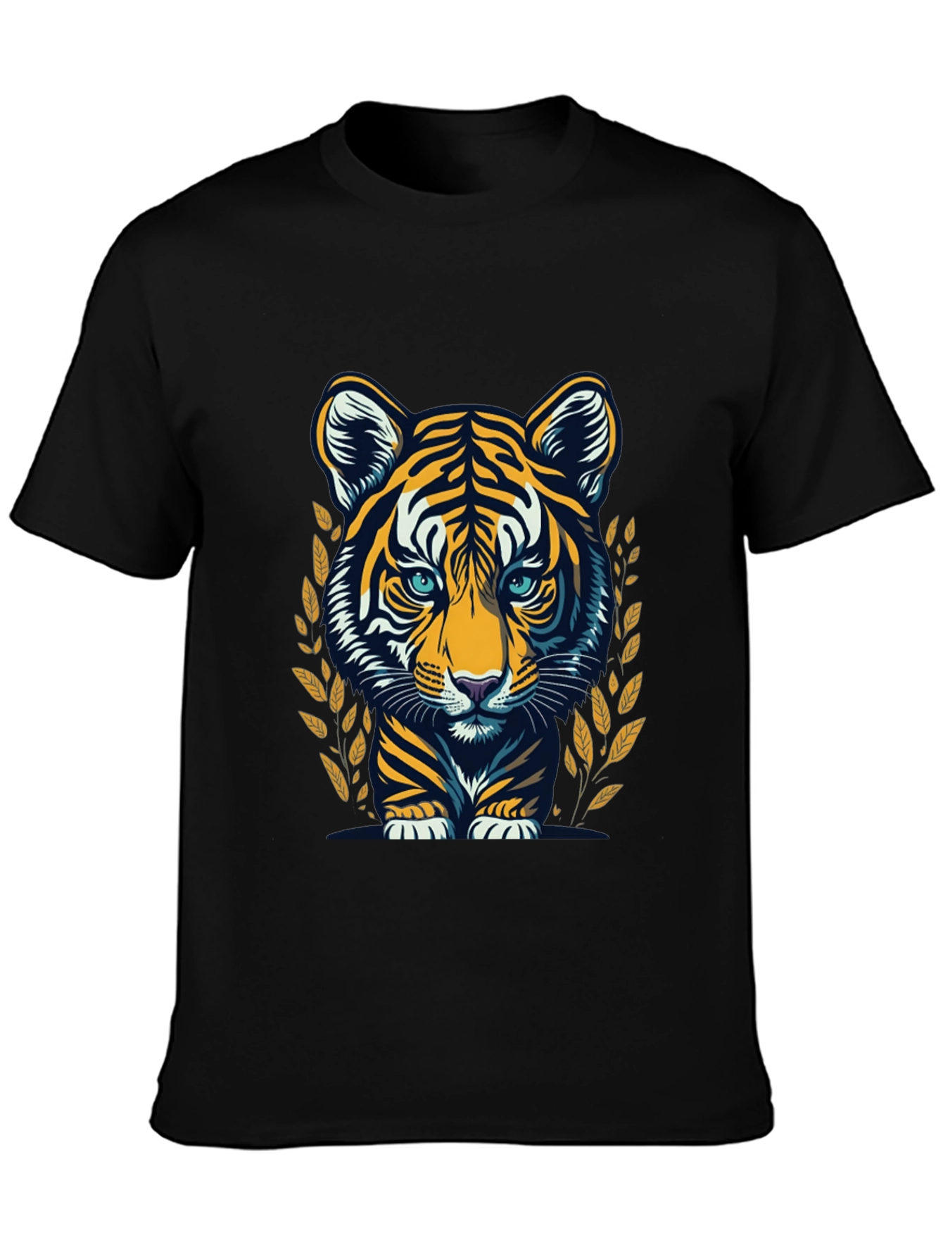 Cool Tiger Graphic Black T-Shirt
