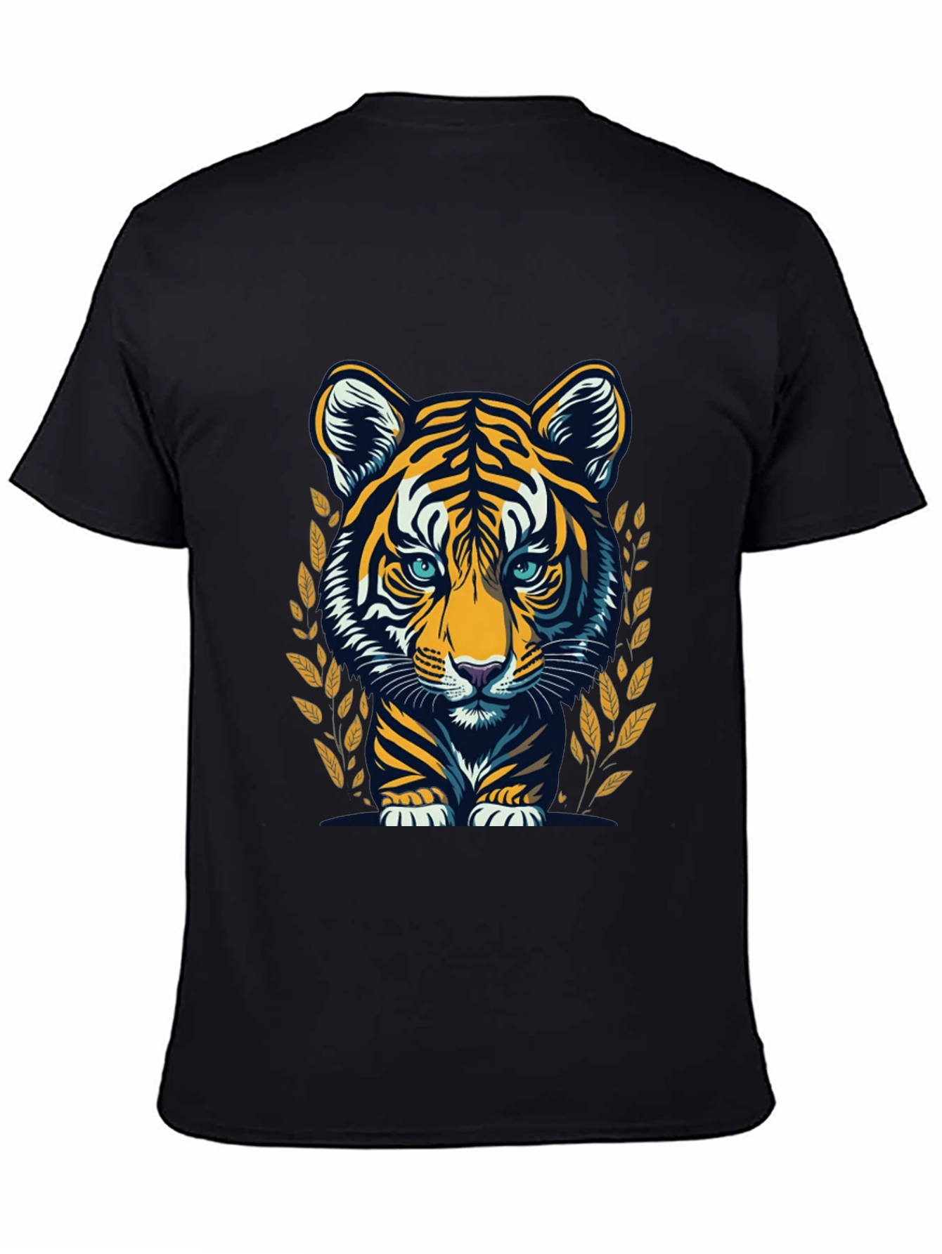 Cool Tiger Graphic Black T-Shirt