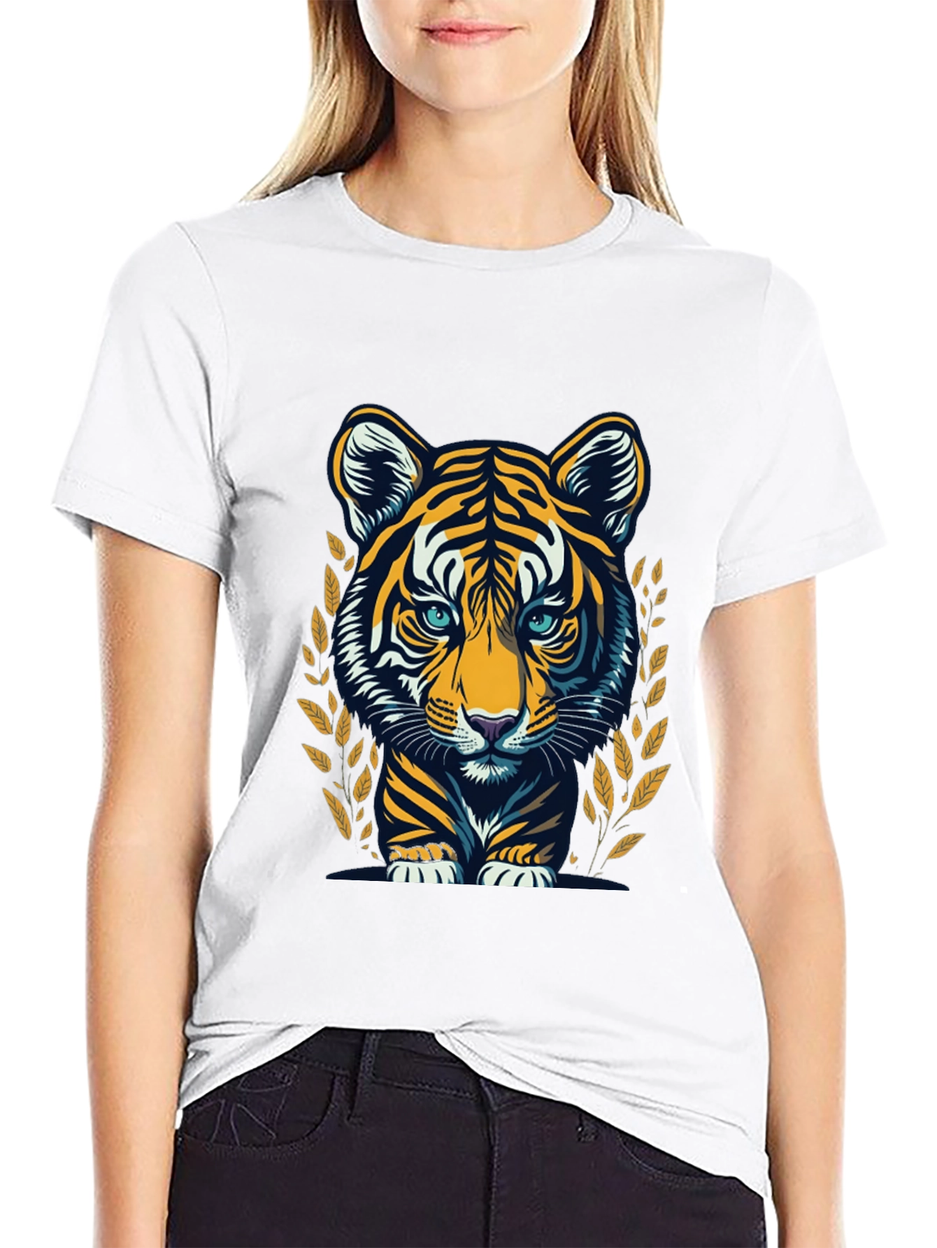 Cool Tiger Graphic Black T-Shirt