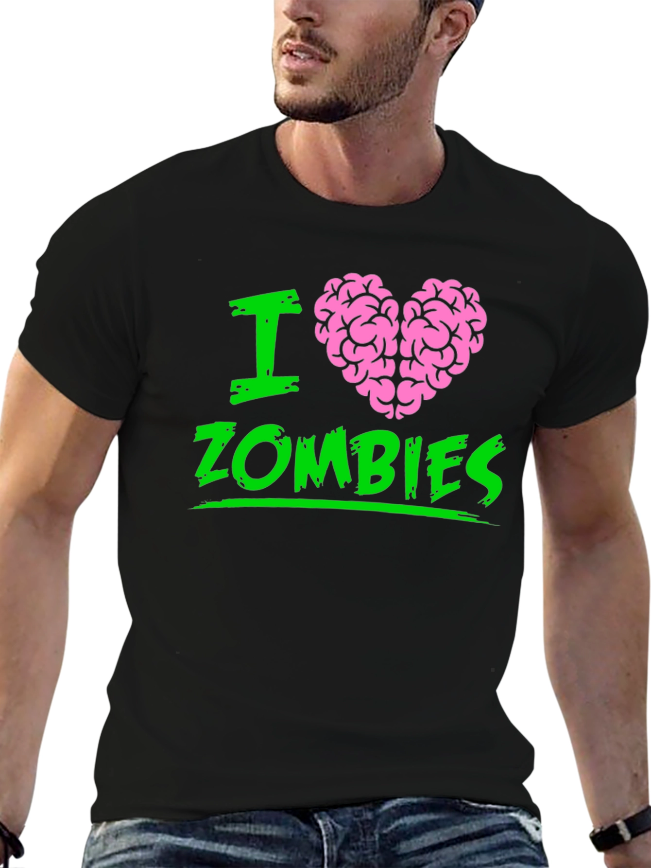 I Heart Brains Zombies Graphic T-Shirt