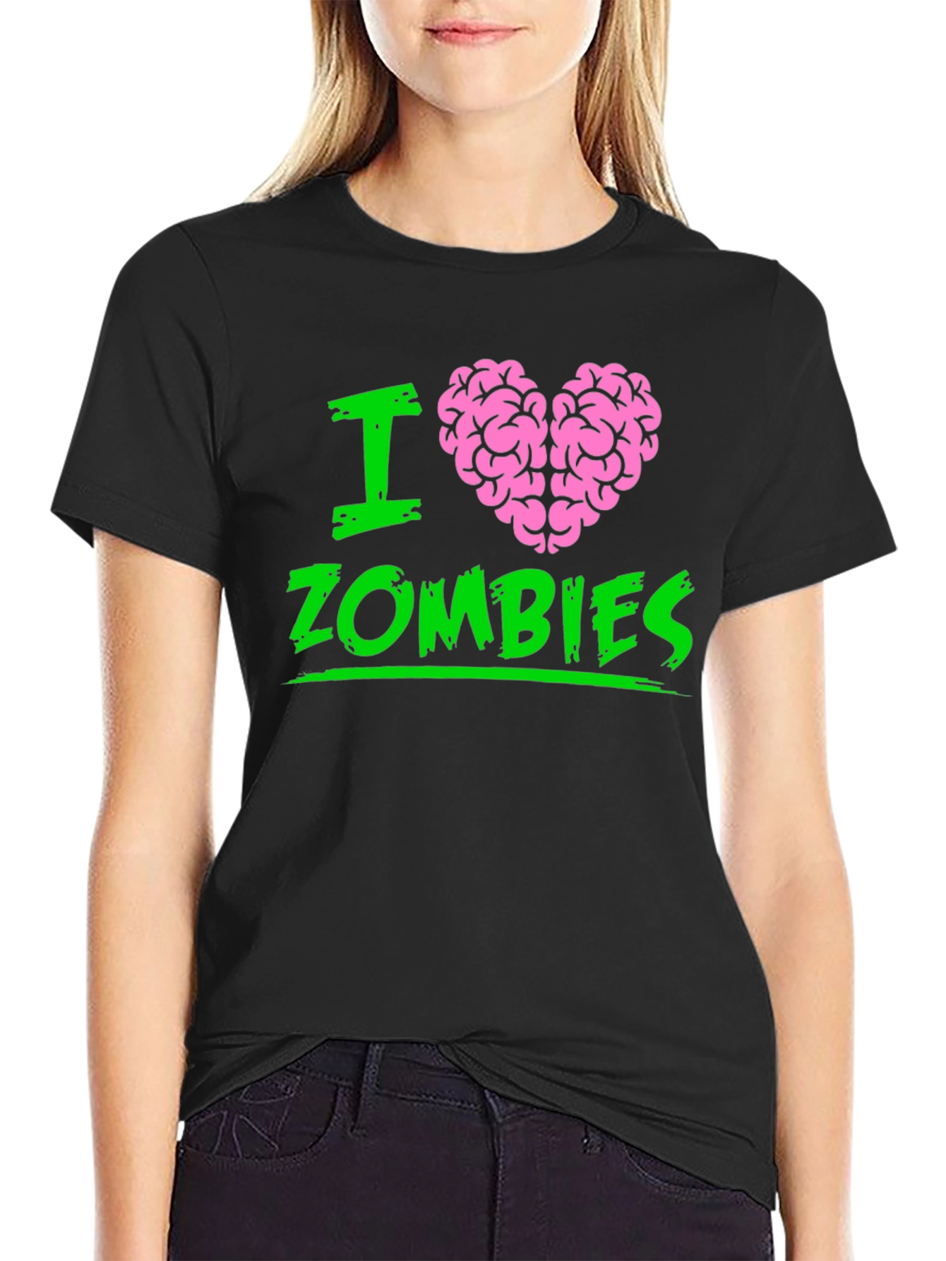 I Heart Brains Zombies Graphic T-Shirt