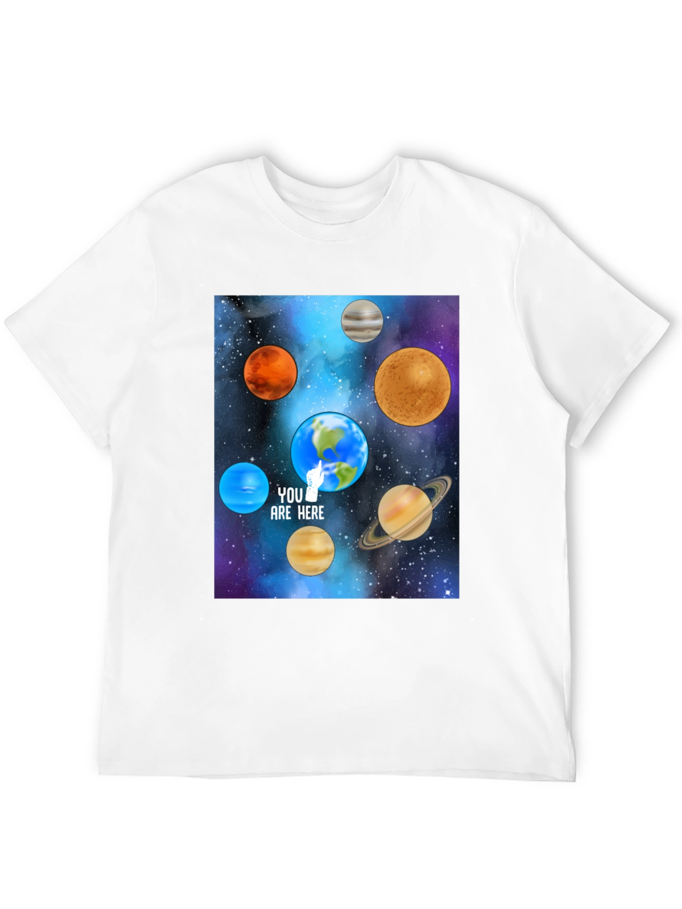 Planets T-Shirt - You Are Here Space Tee