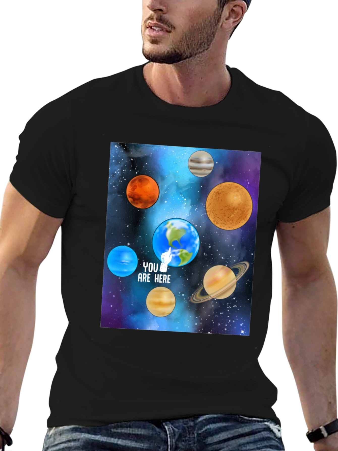 Planets T-Shirt - You Are Here Space Tee