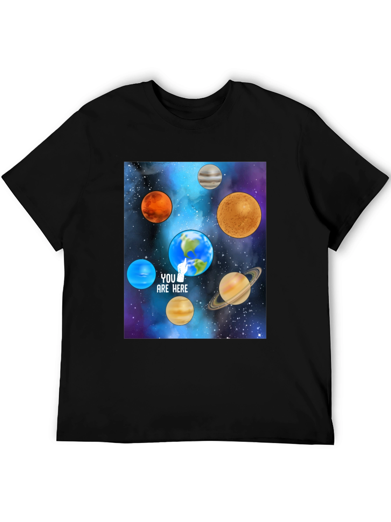 Planets T-Shirt - You Are Here Space Tee
