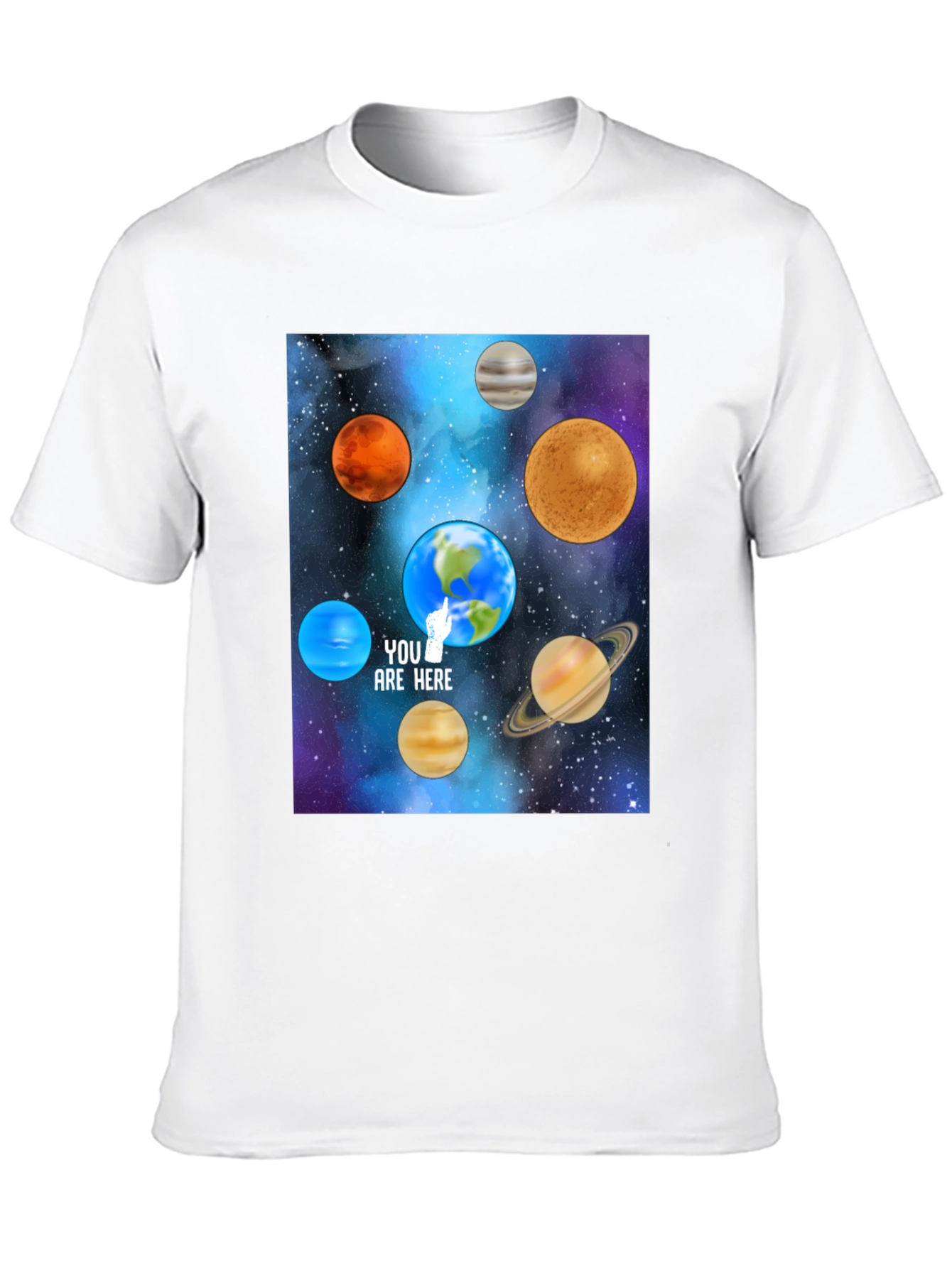 Planets T-Shirt - You Are Here Space Tee