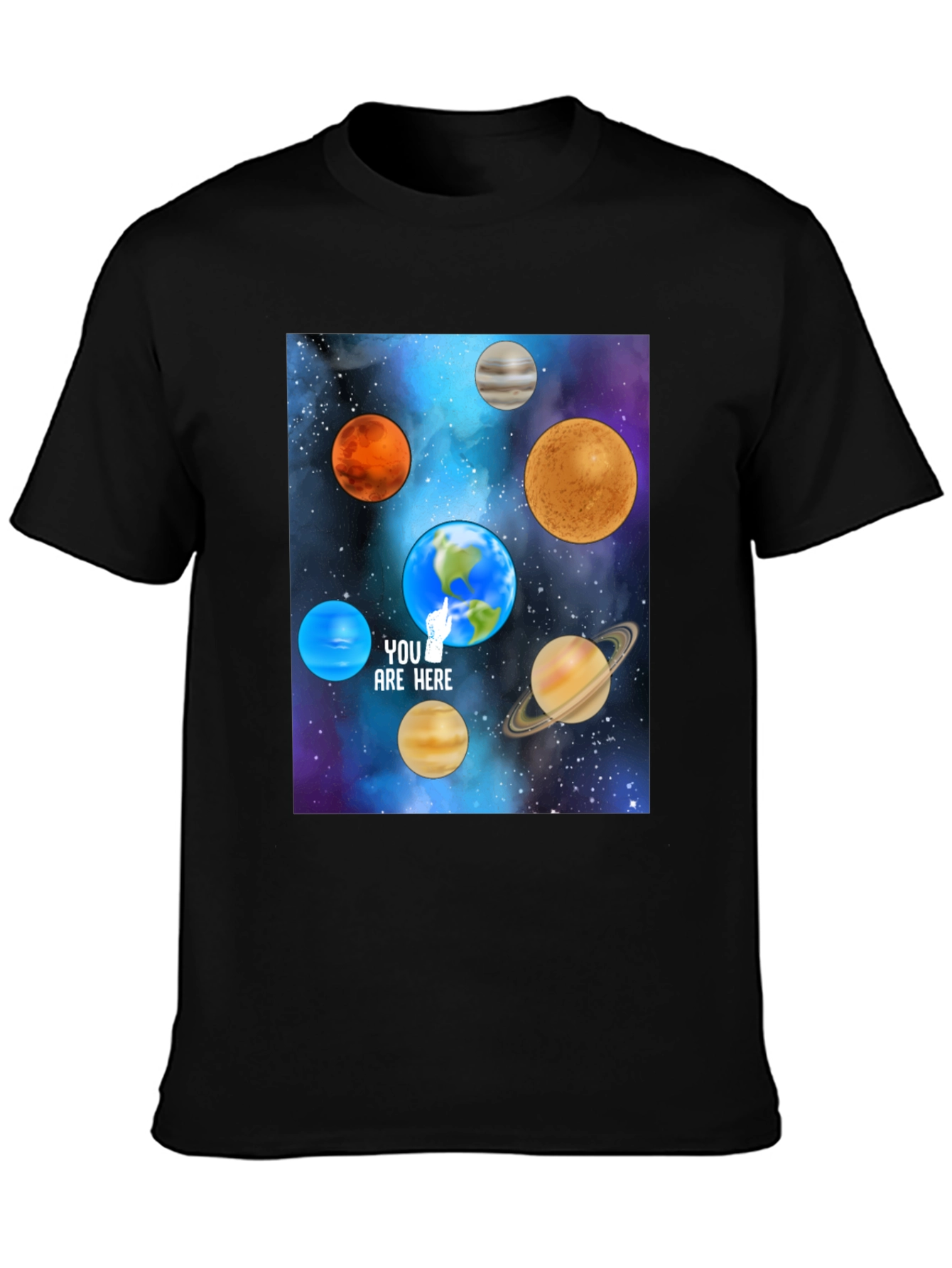 Planets T-Shirt - You Are Here Space Tee