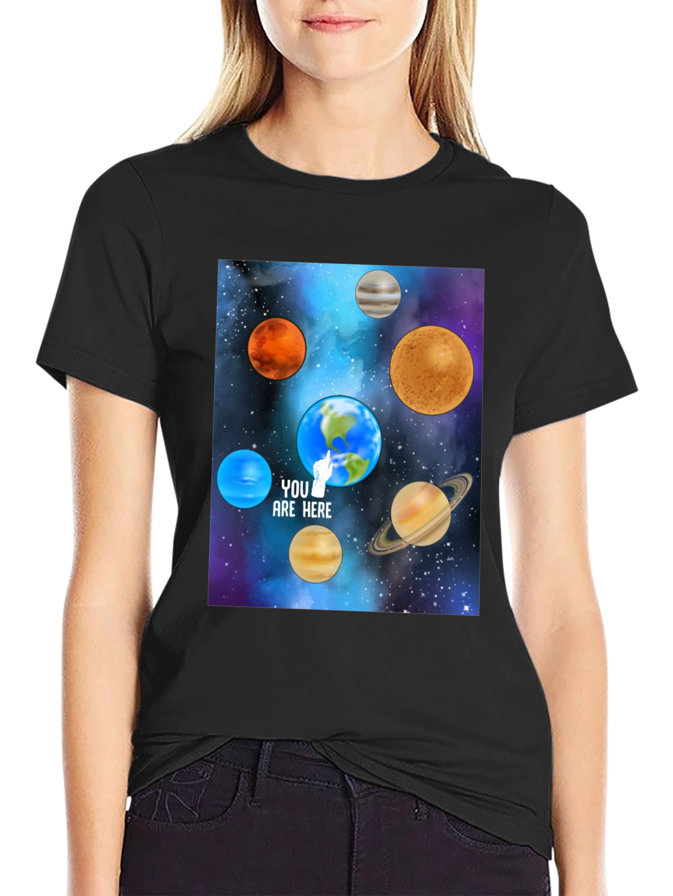 Planets T-Shirt - You Are Here Space Tee