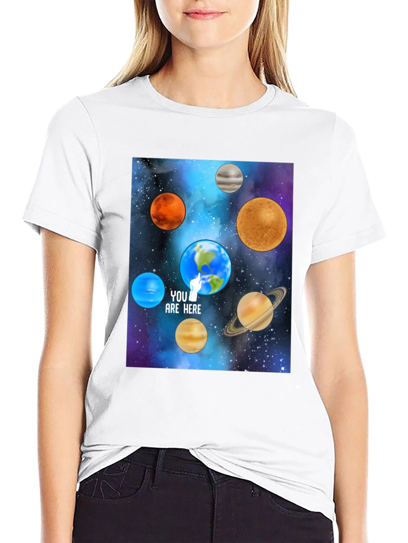 Planets T-Shirt - You Are Here Space Tee
