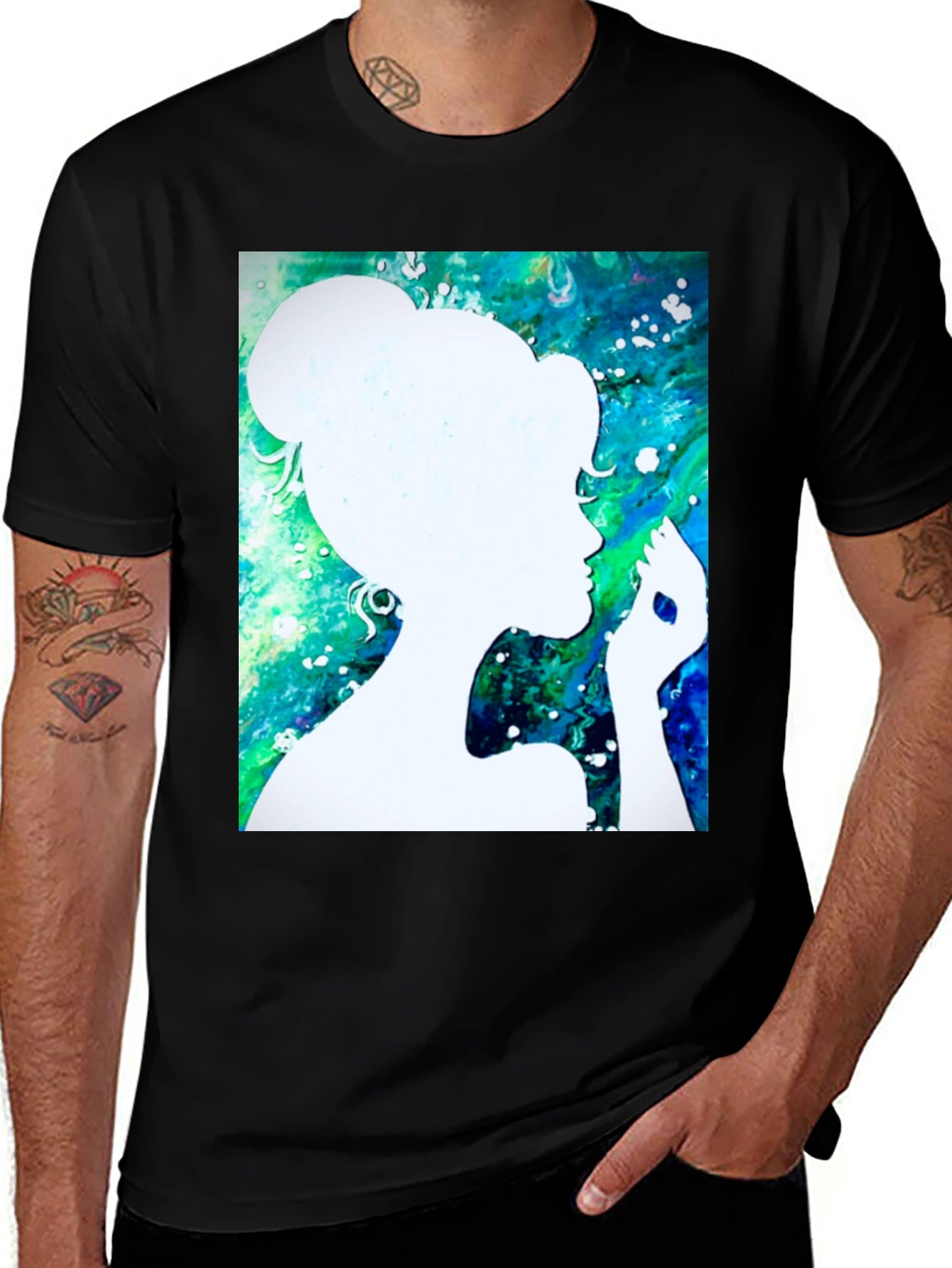 Silhouette Art Black T-Shirt