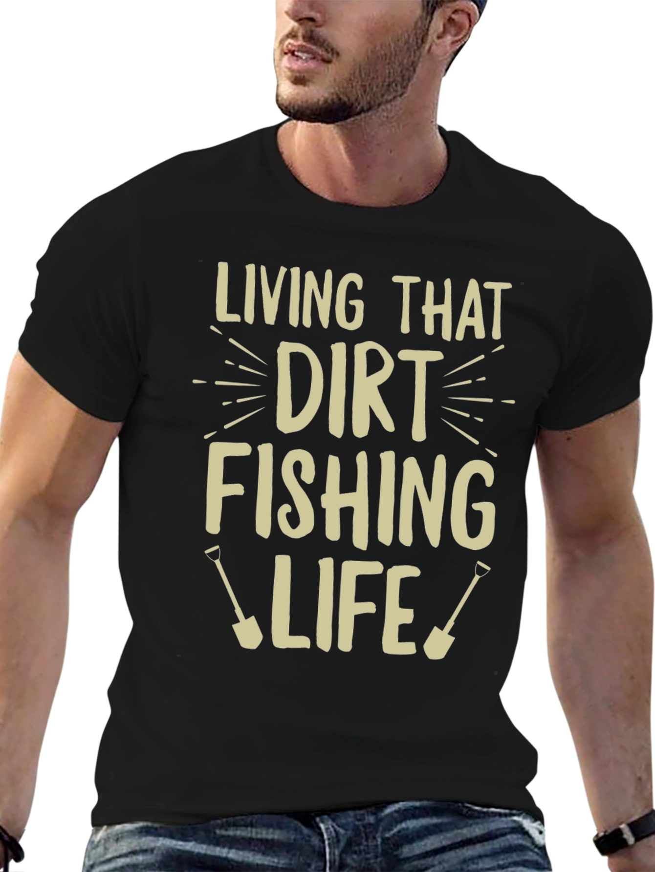 Dirt Fishing Life T-Shirt Funny Hobby Tee