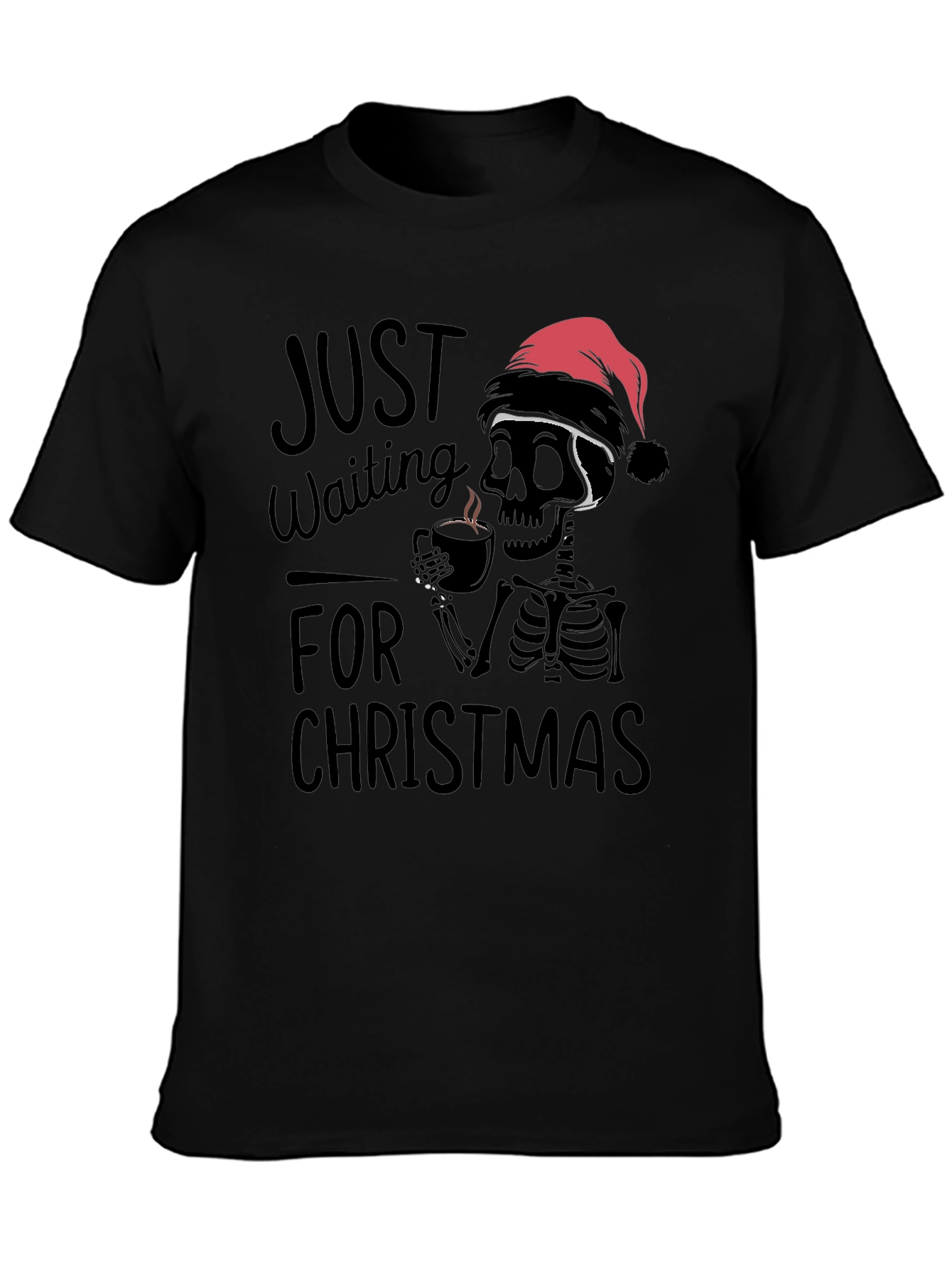 Waiting for Christmas Skeleton T-Shirt
