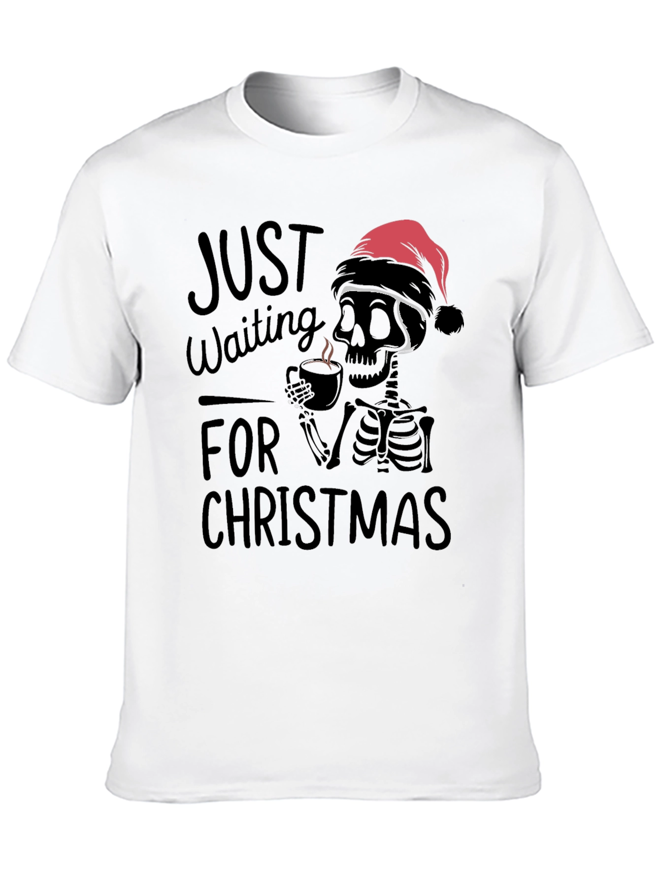 Waiting for Christmas Skeleton T-Shirt