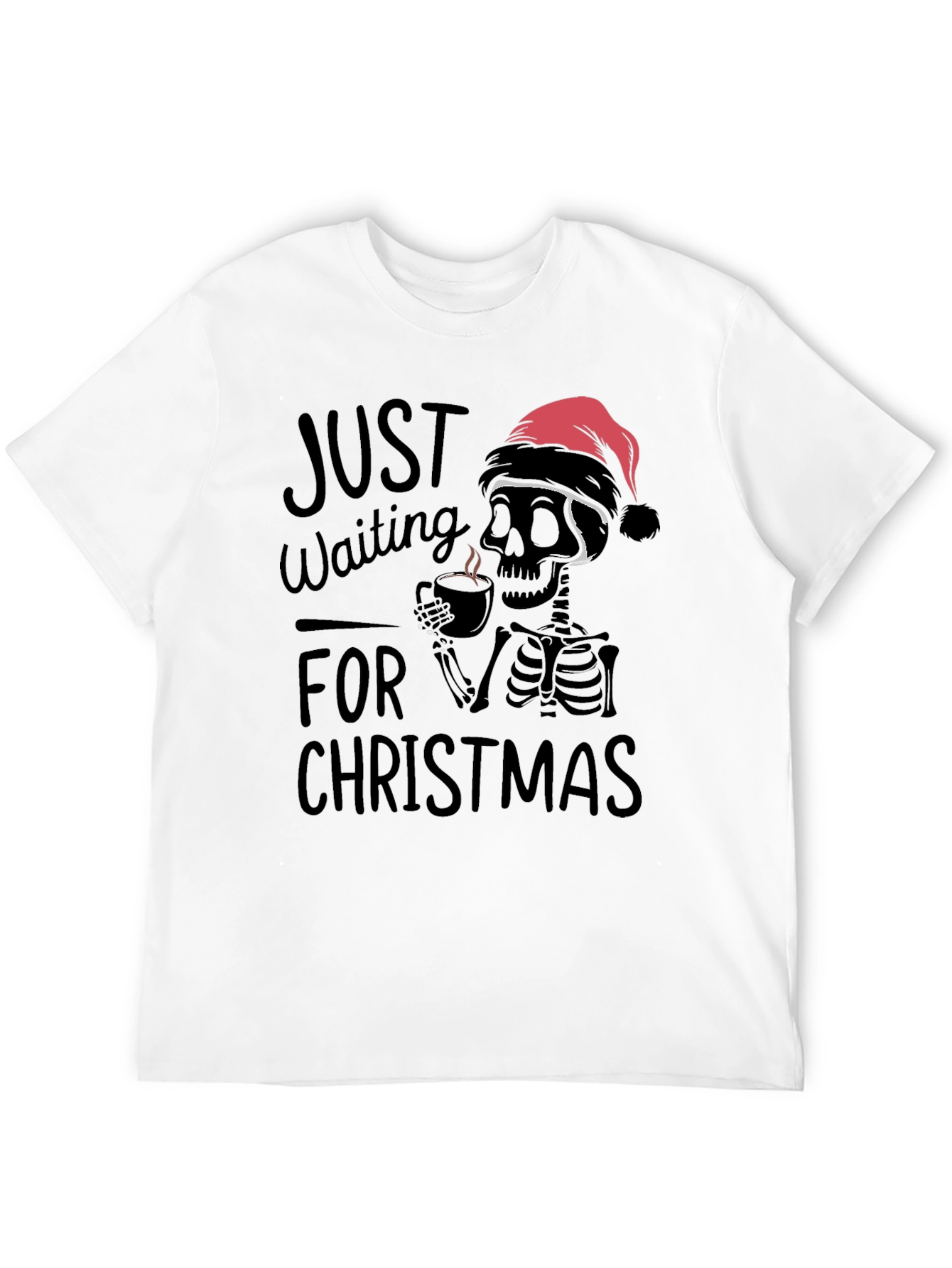 Waiting for Christmas Skeleton T-Shirt