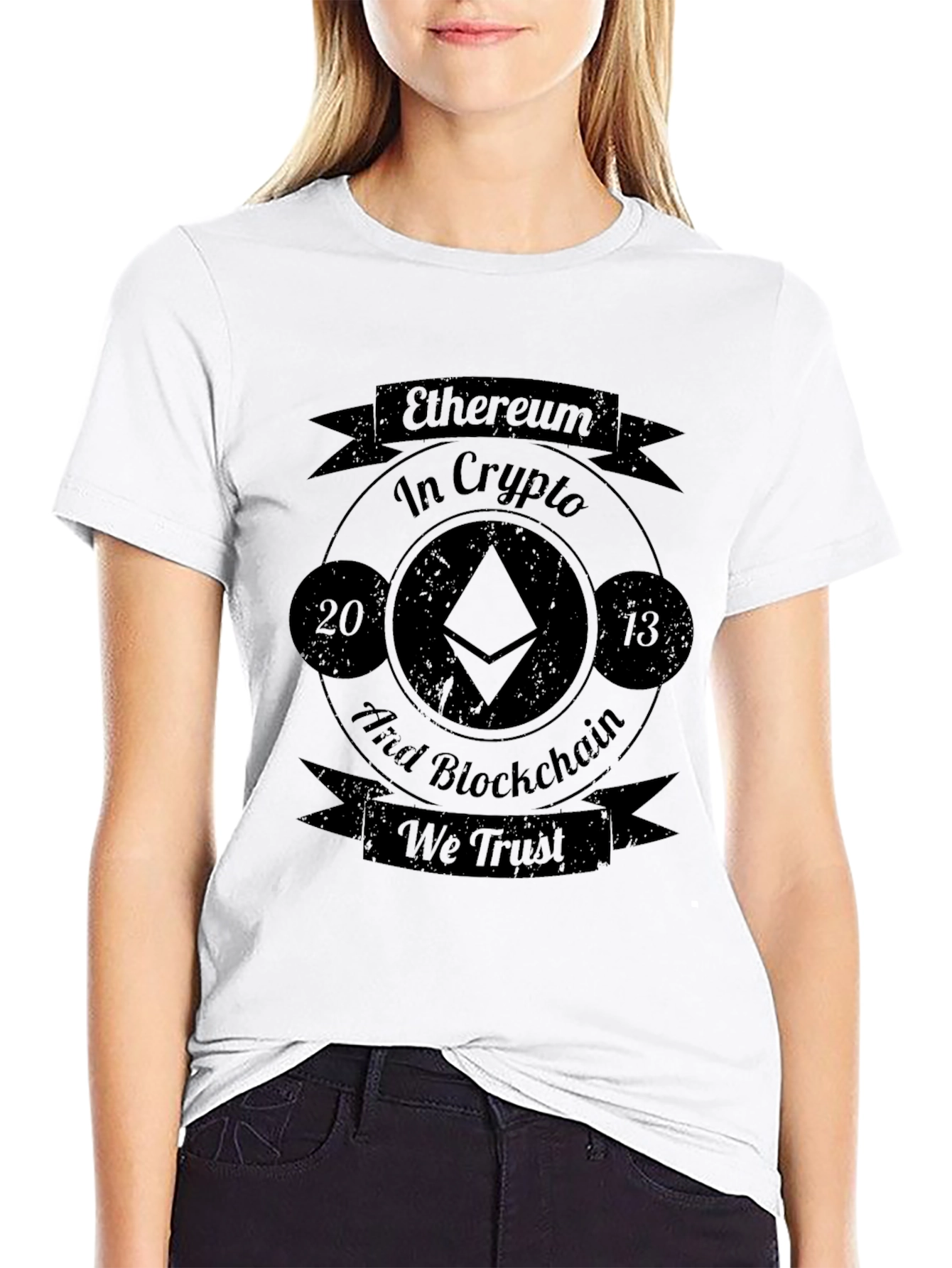 Ethereum Crypto T-Shirt - Blockchain We Trust