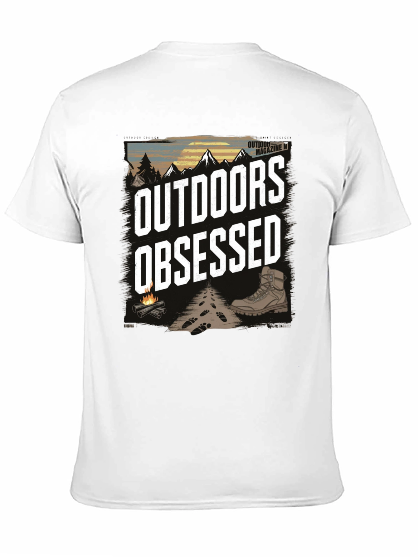 Outdoors Obsessed Graphic T-Shirt
