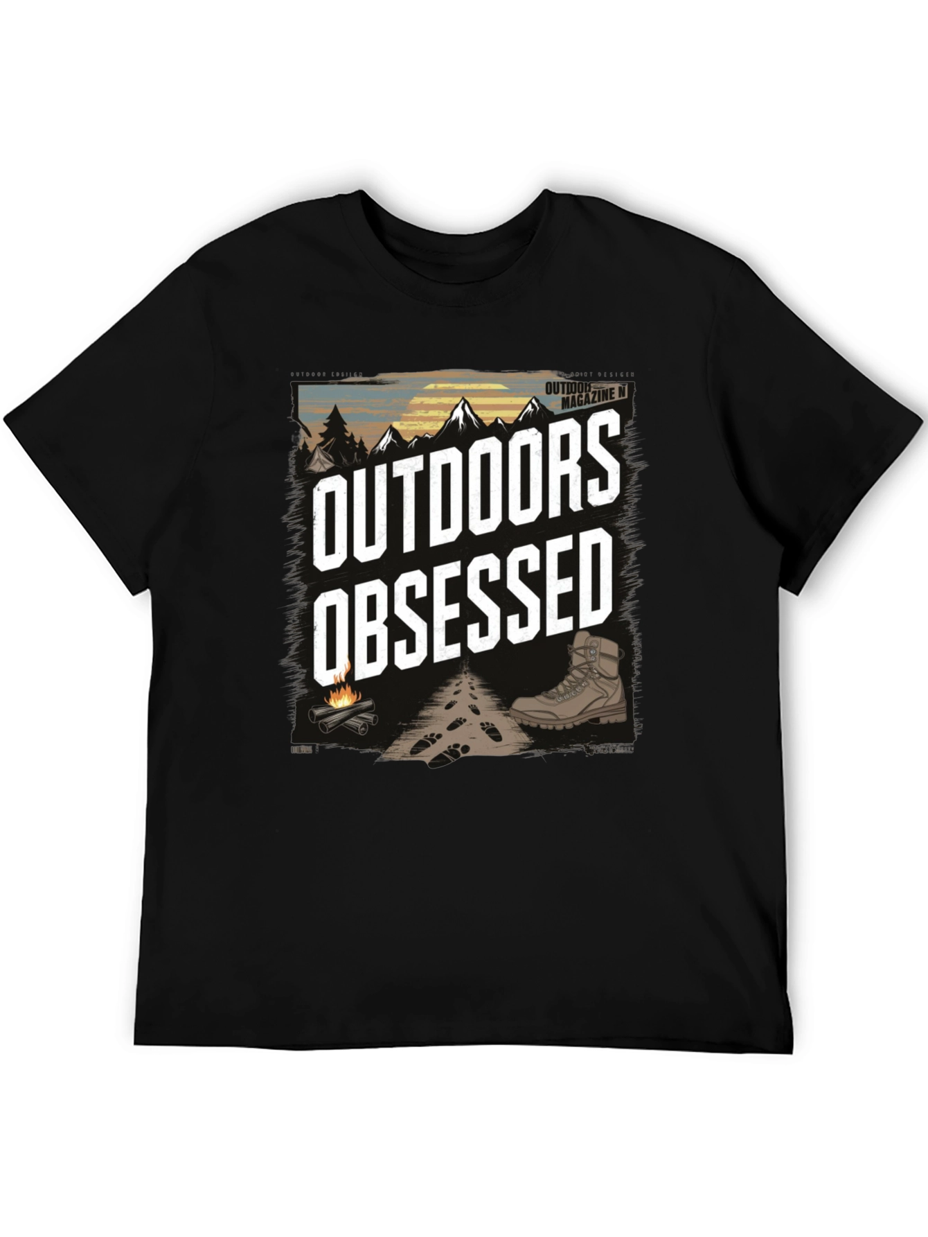 Outdoors Obsessed Graphic T-Shirt