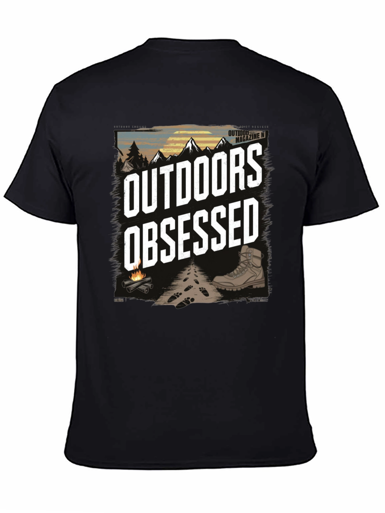 Outdoors Obsessed Graphic T-Shirt