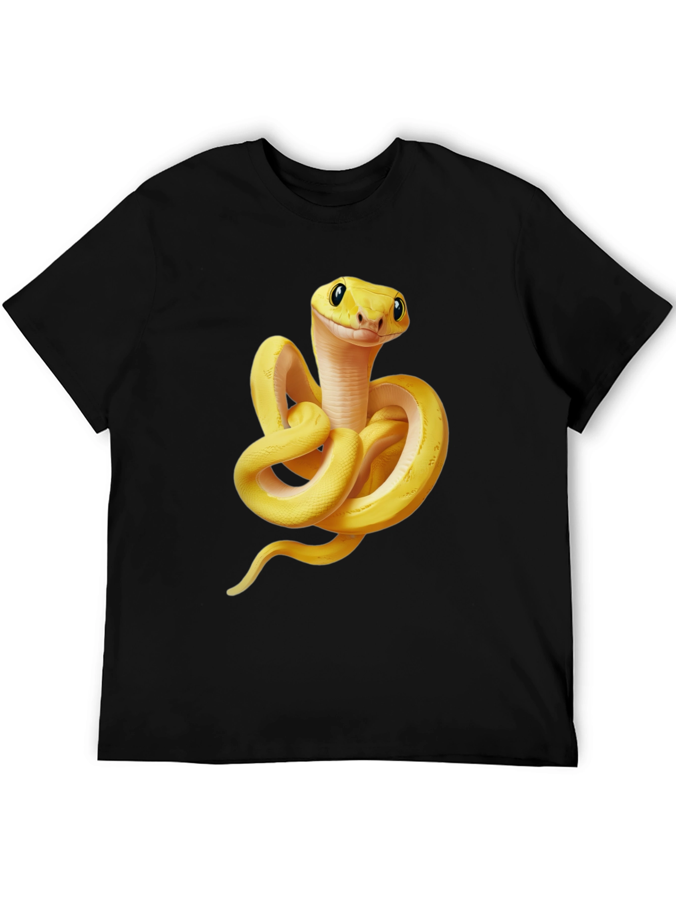 Cool Snake Graphic T-Shirt - Black Cotton Tee