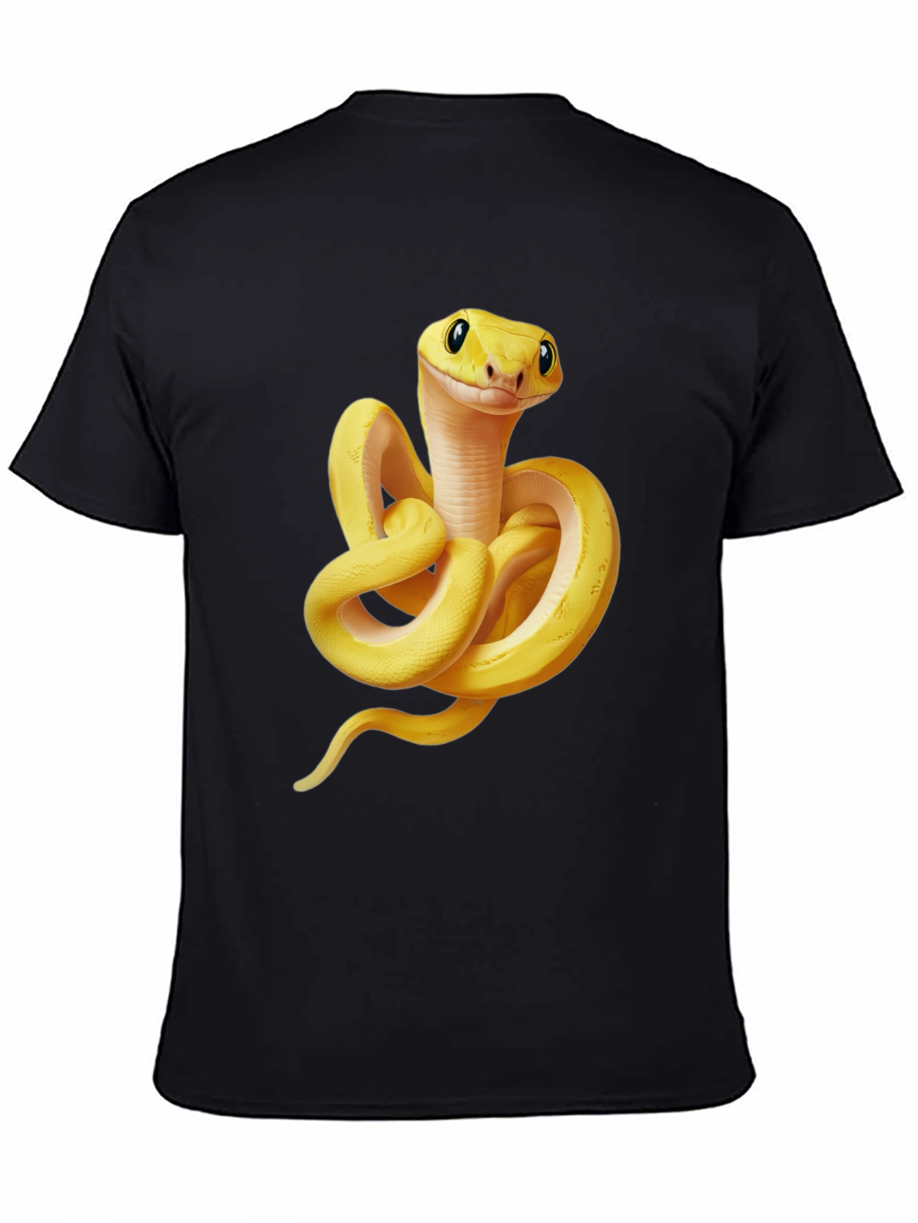 Cool Snake Graphic T-Shirt - Black Cotton Tee