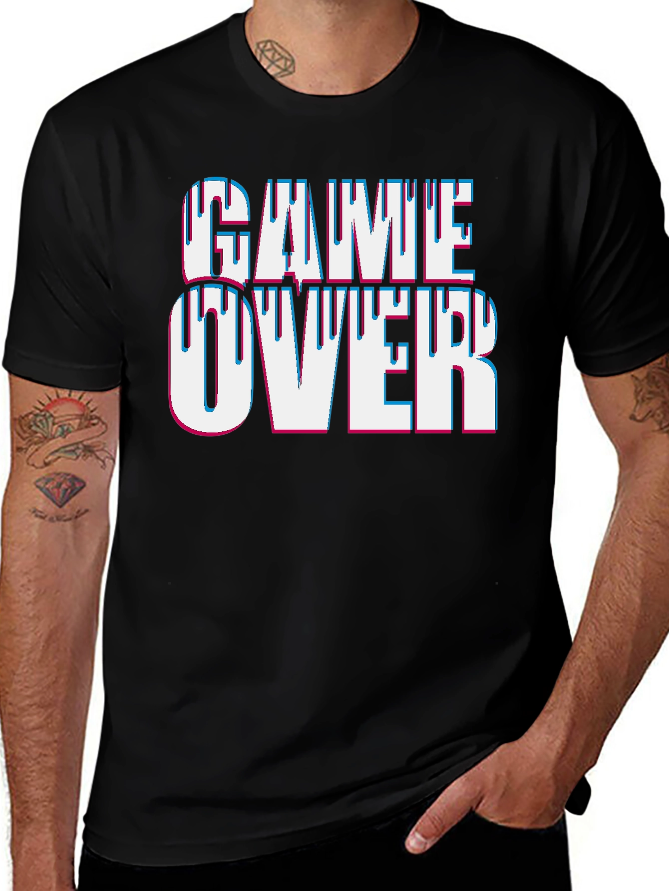 Game Over Graphic Tee - Gamer Style