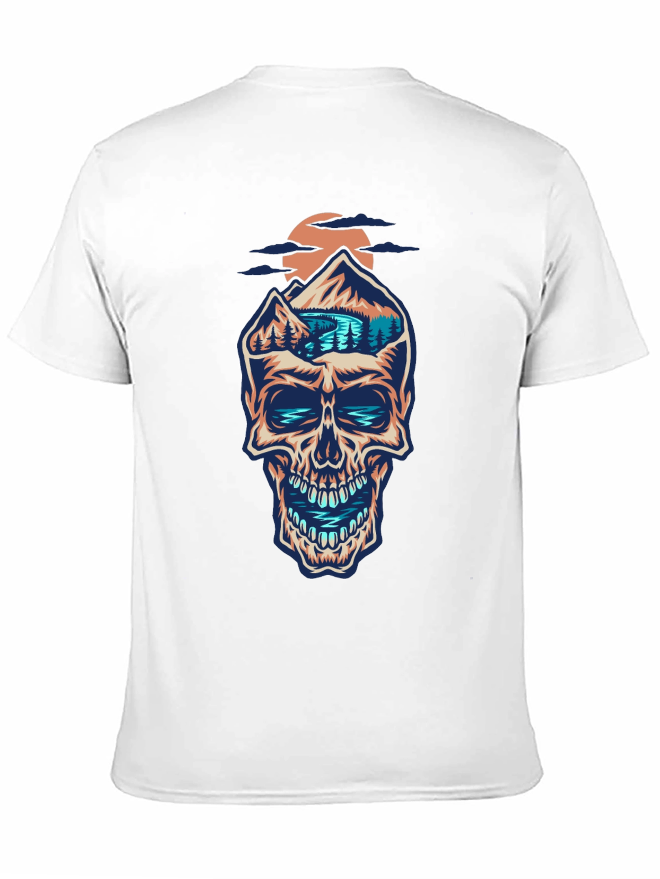 Skull Mountain Graphic Tee - Unique Design