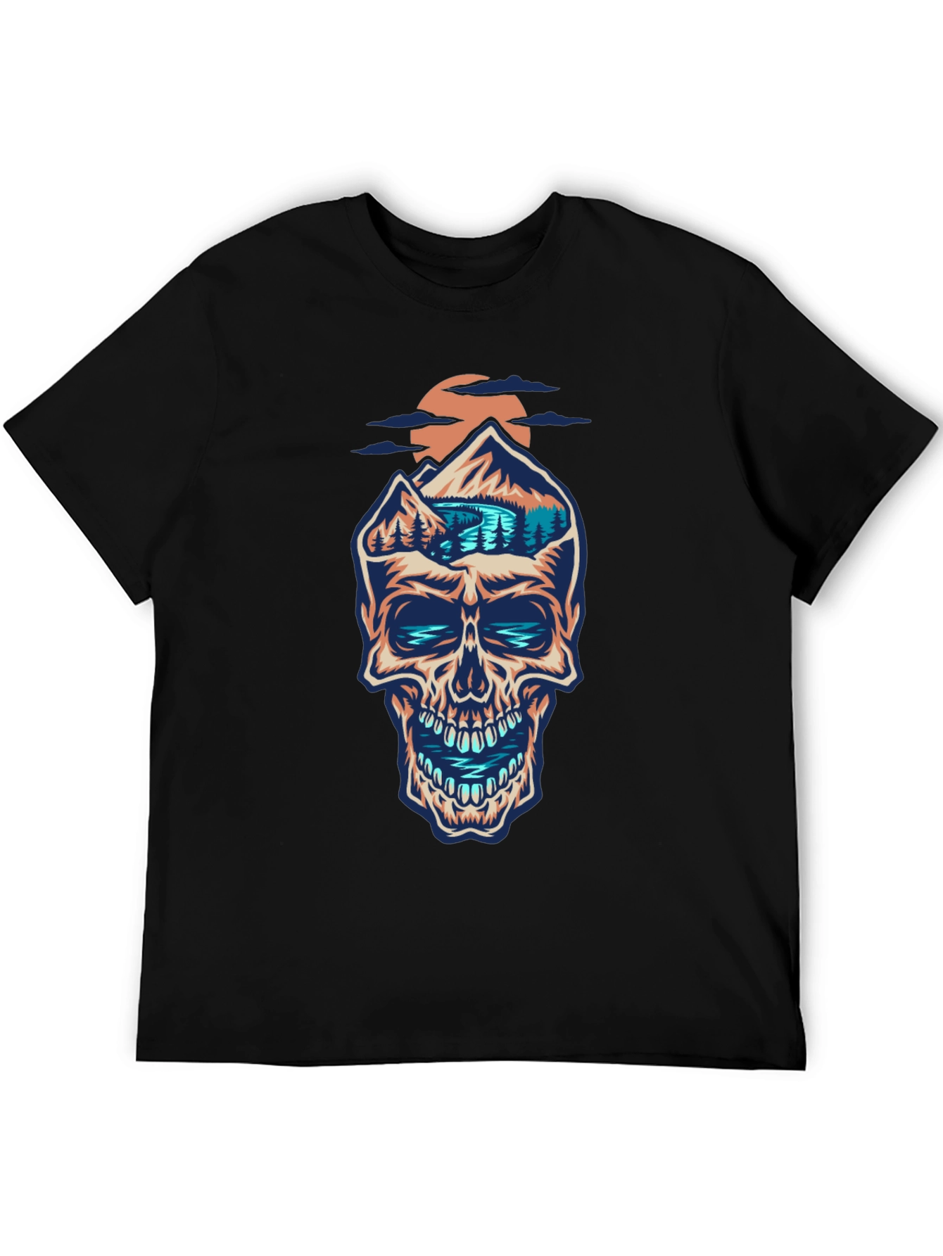 Skull Mountain Graphic Tee - Unique Design