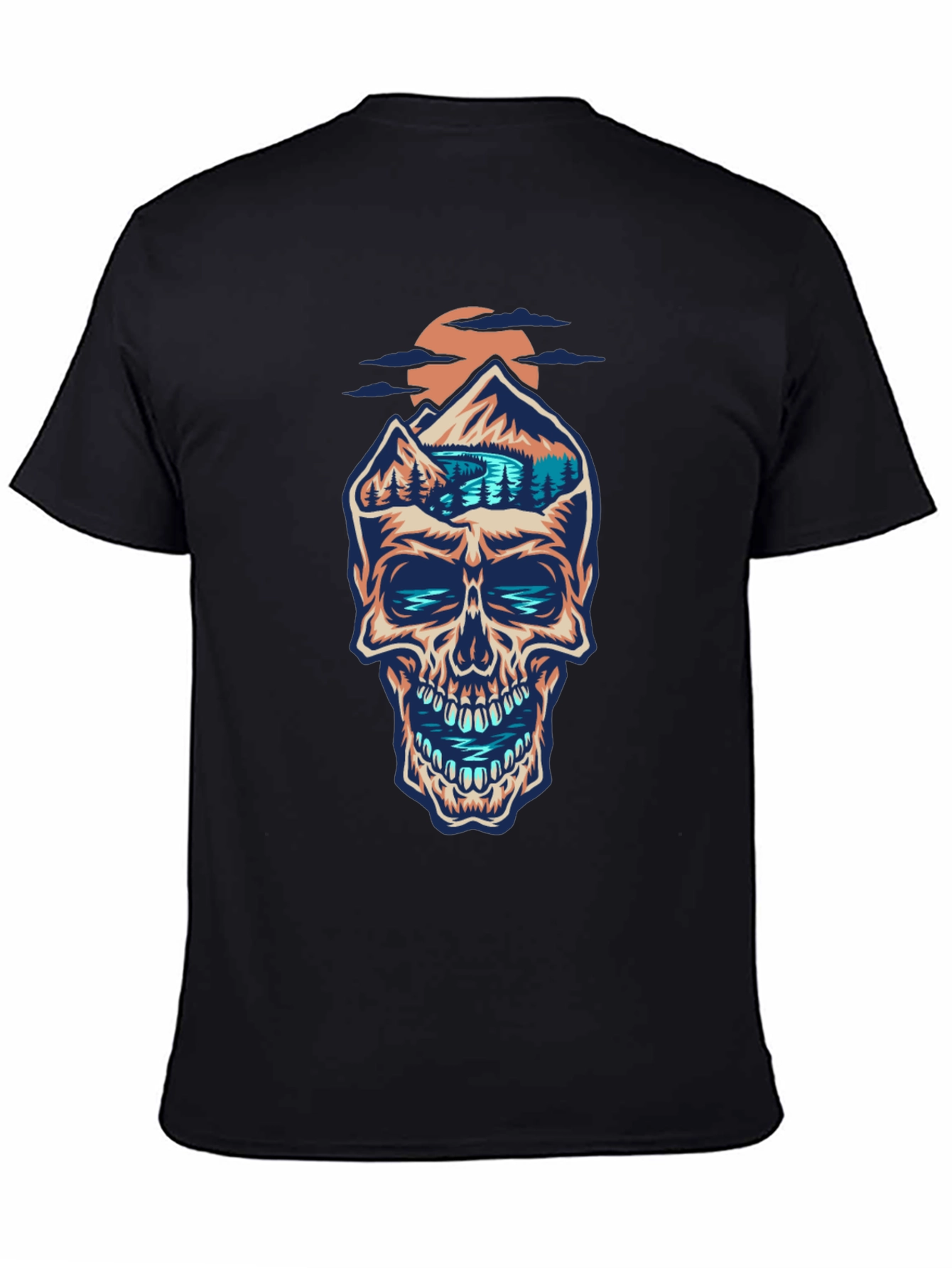 Skull Mountain Graphic Tee - Unique Design