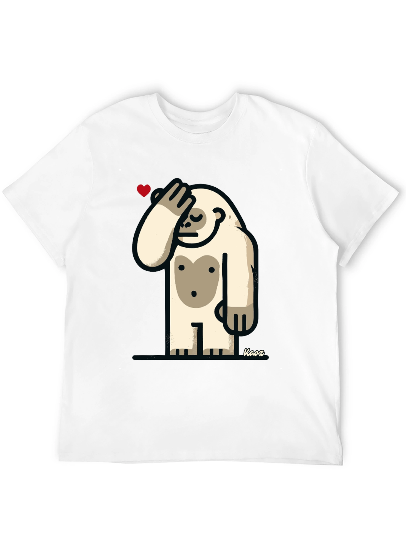Funny Yeti Heart T-Shirt