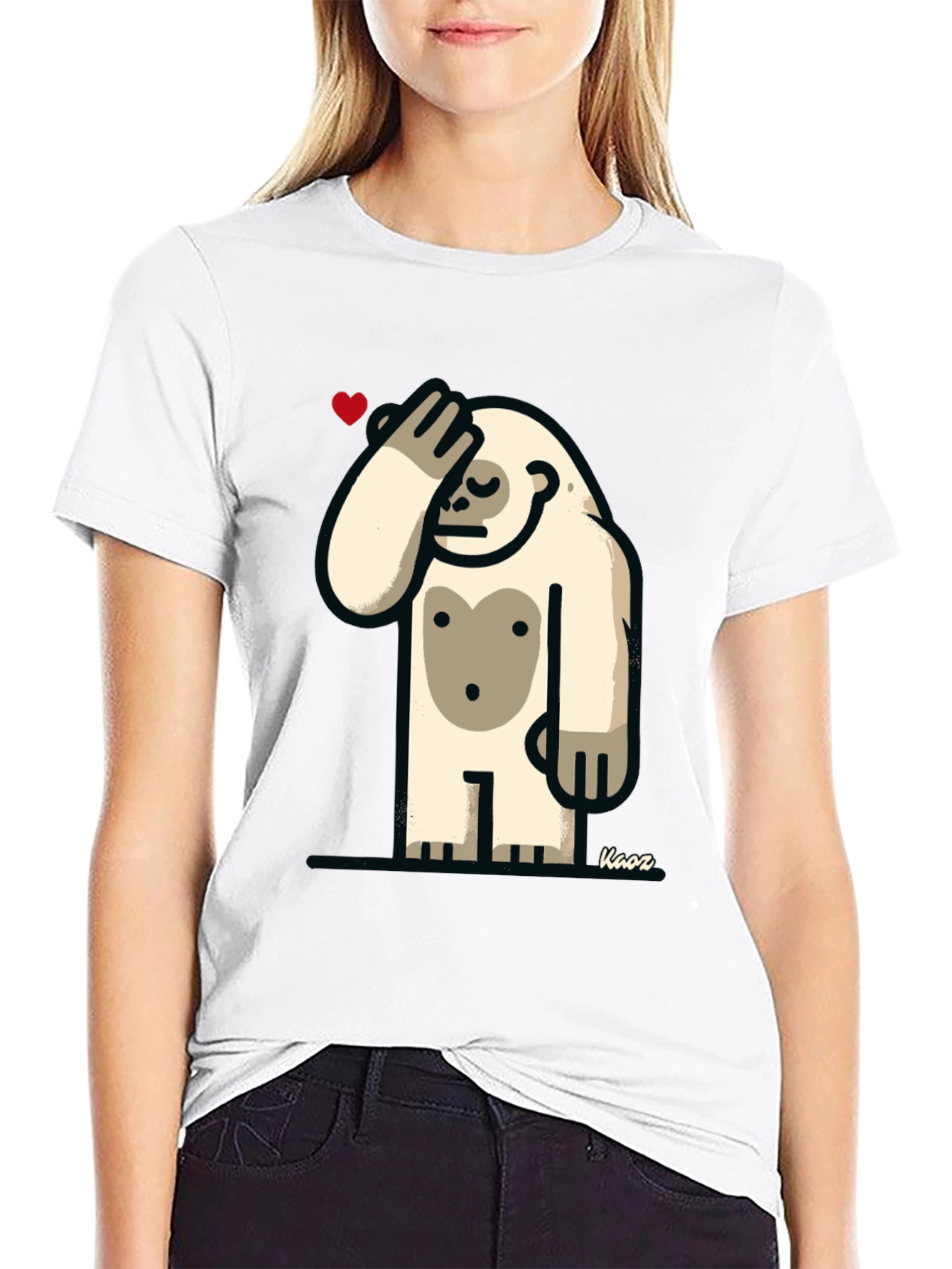 Funny Yeti Heart T-Shirt