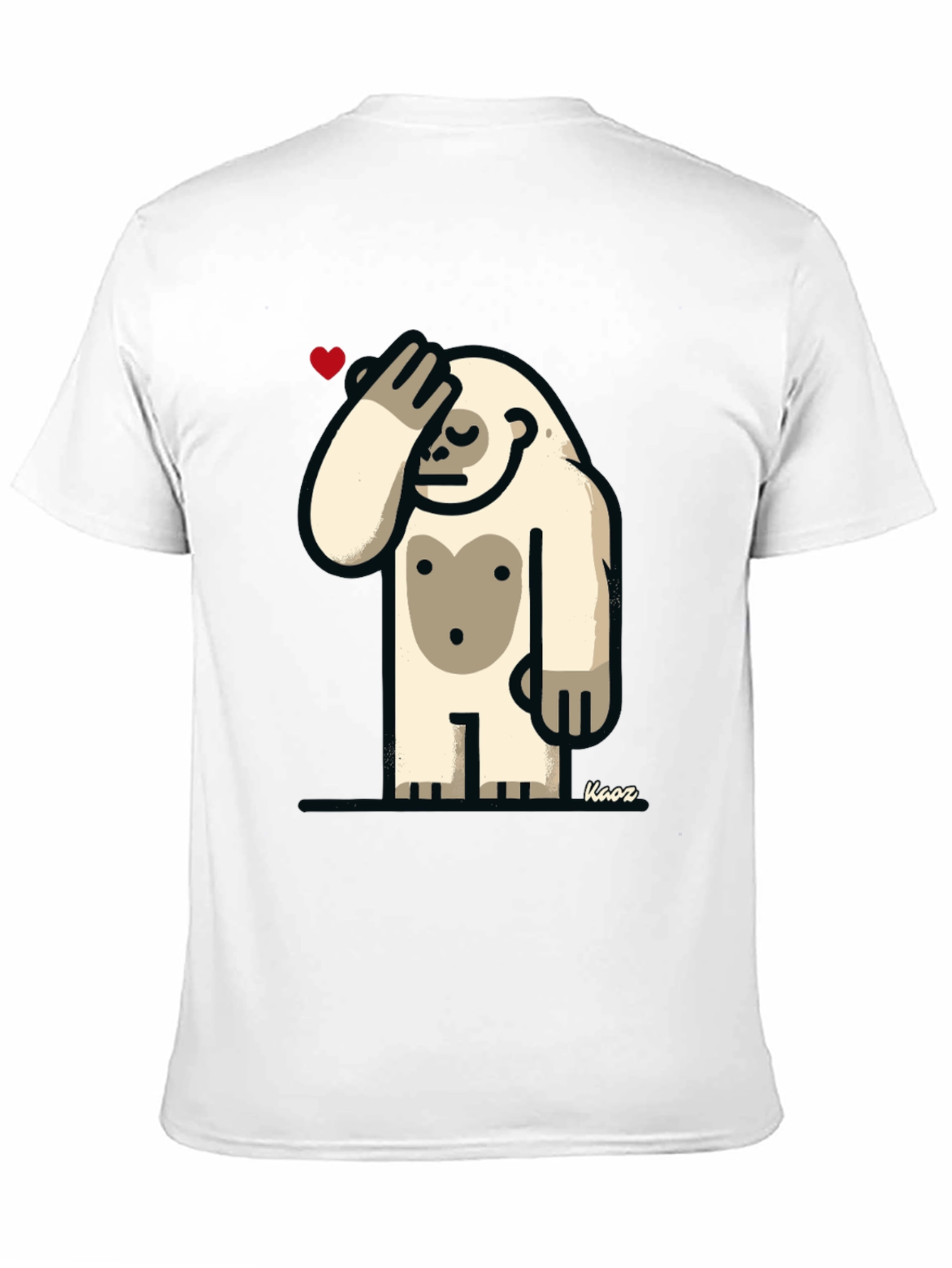 Funny Yeti Heart T-Shirt