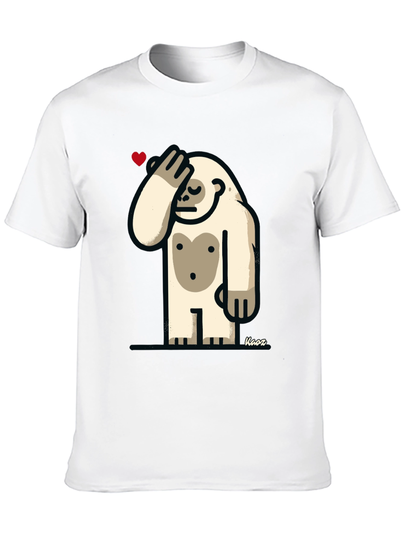 Funny Yeti Heart T-Shirt