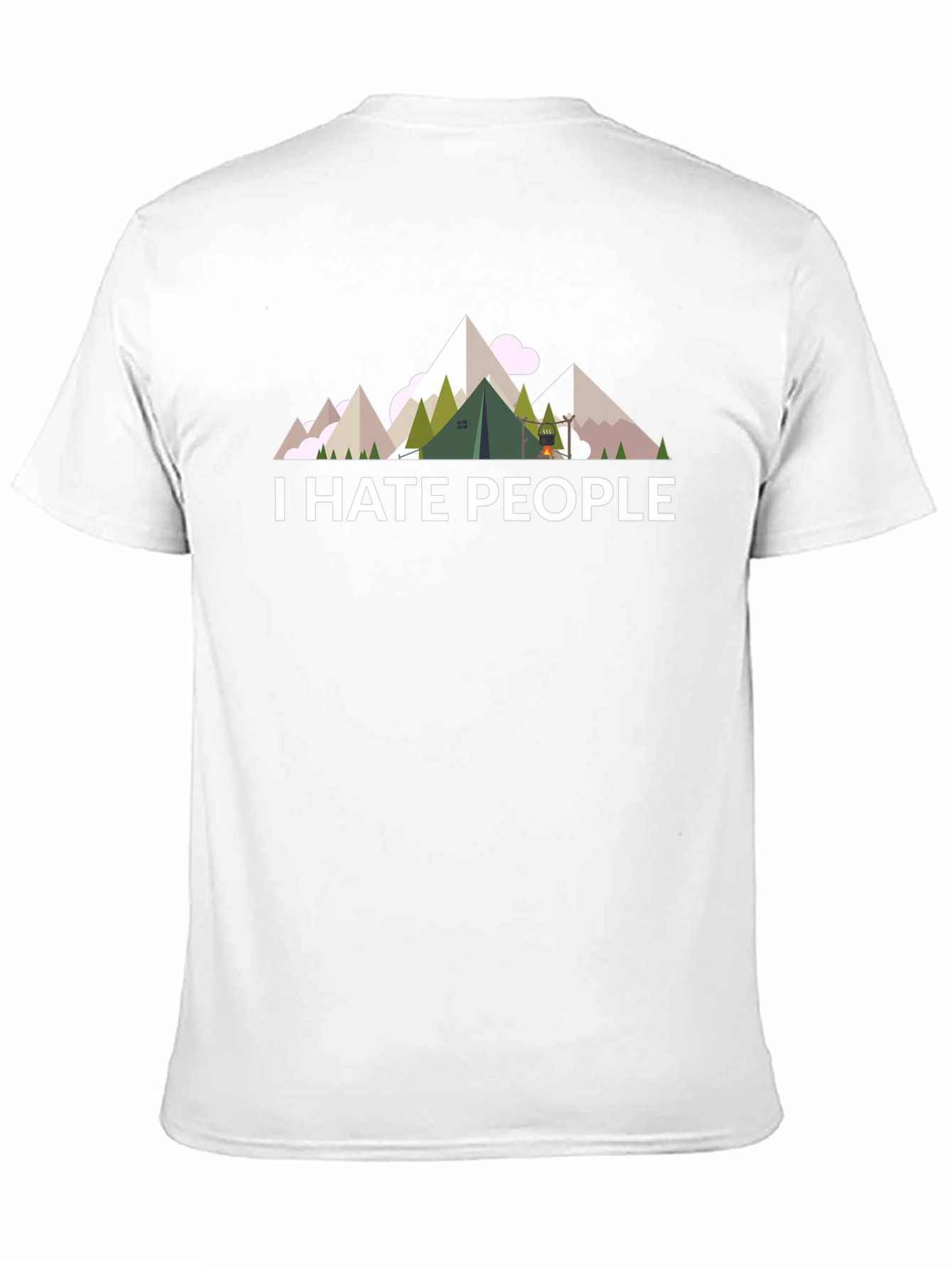 I Hate People T-Shirt - Camping & Hiking Tee