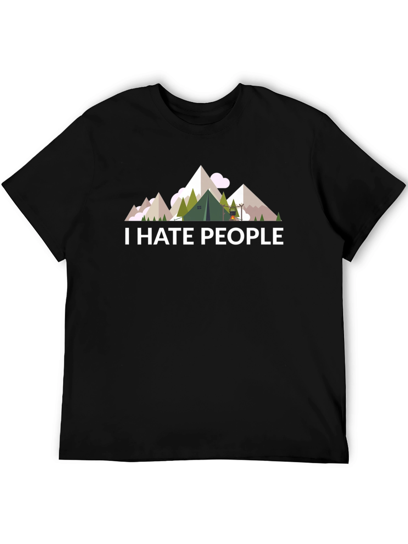I Hate People T-Shirt - Camping & Hiking Tee
