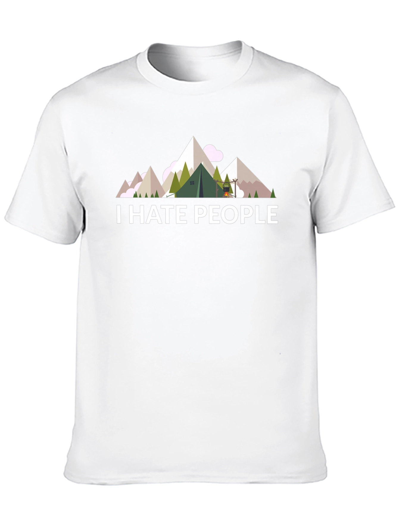 I Hate People T-Shirt - Camping & Hiking Tee