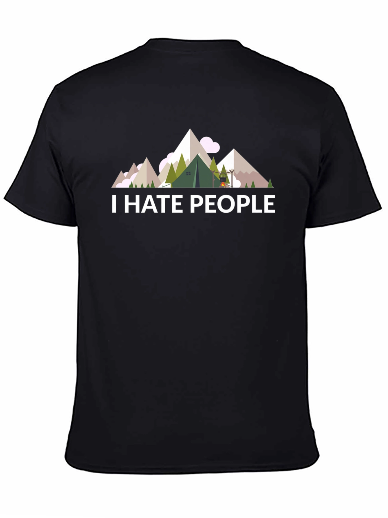 I Hate People T-Shirt - Camping & Hiking Tee