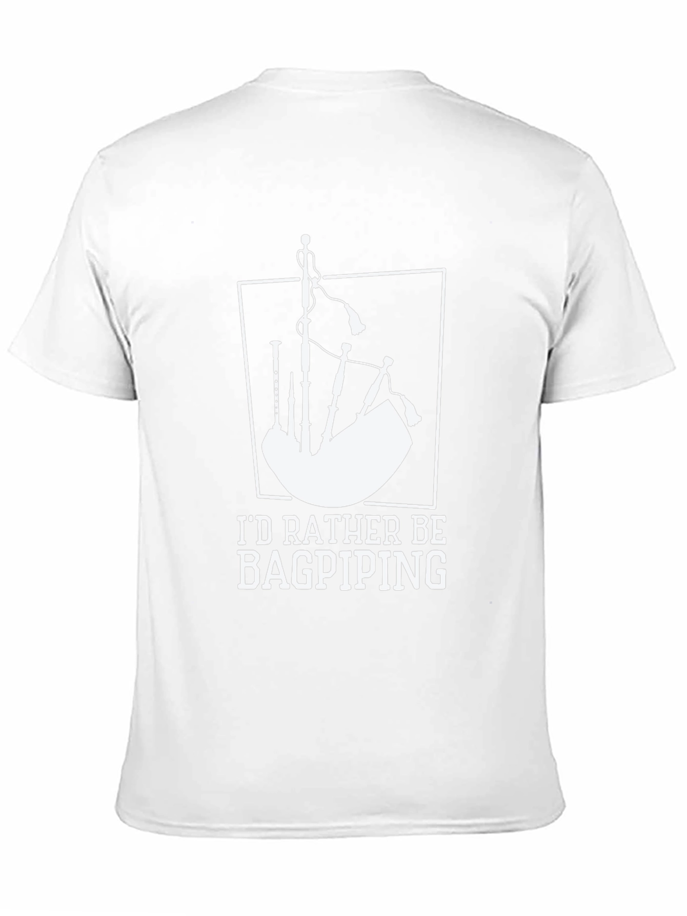 Bagpiping Graphic Tee - Black Cotton T-Shirt