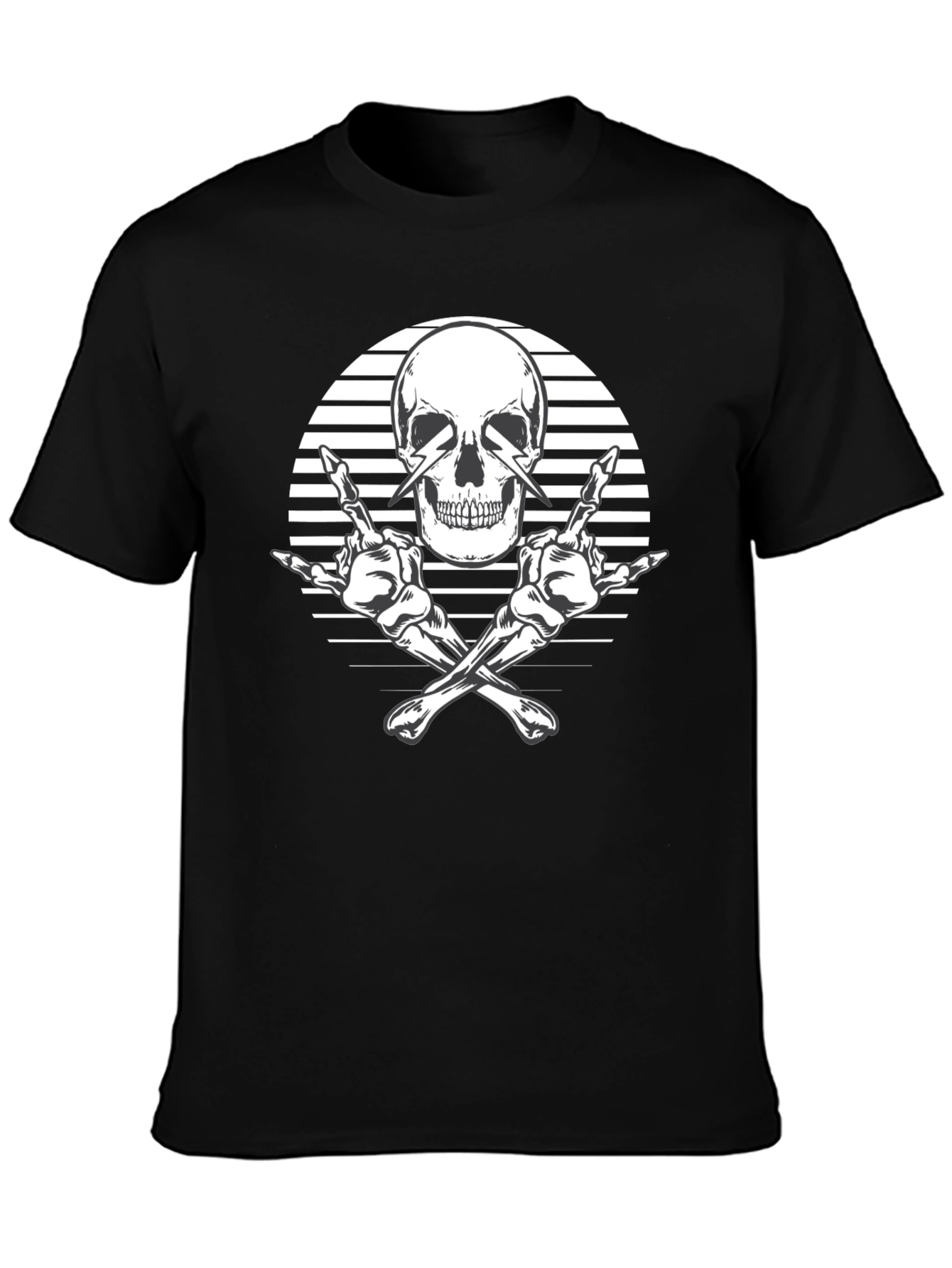 Skull & Bones Graphic Tee - Rock On Style