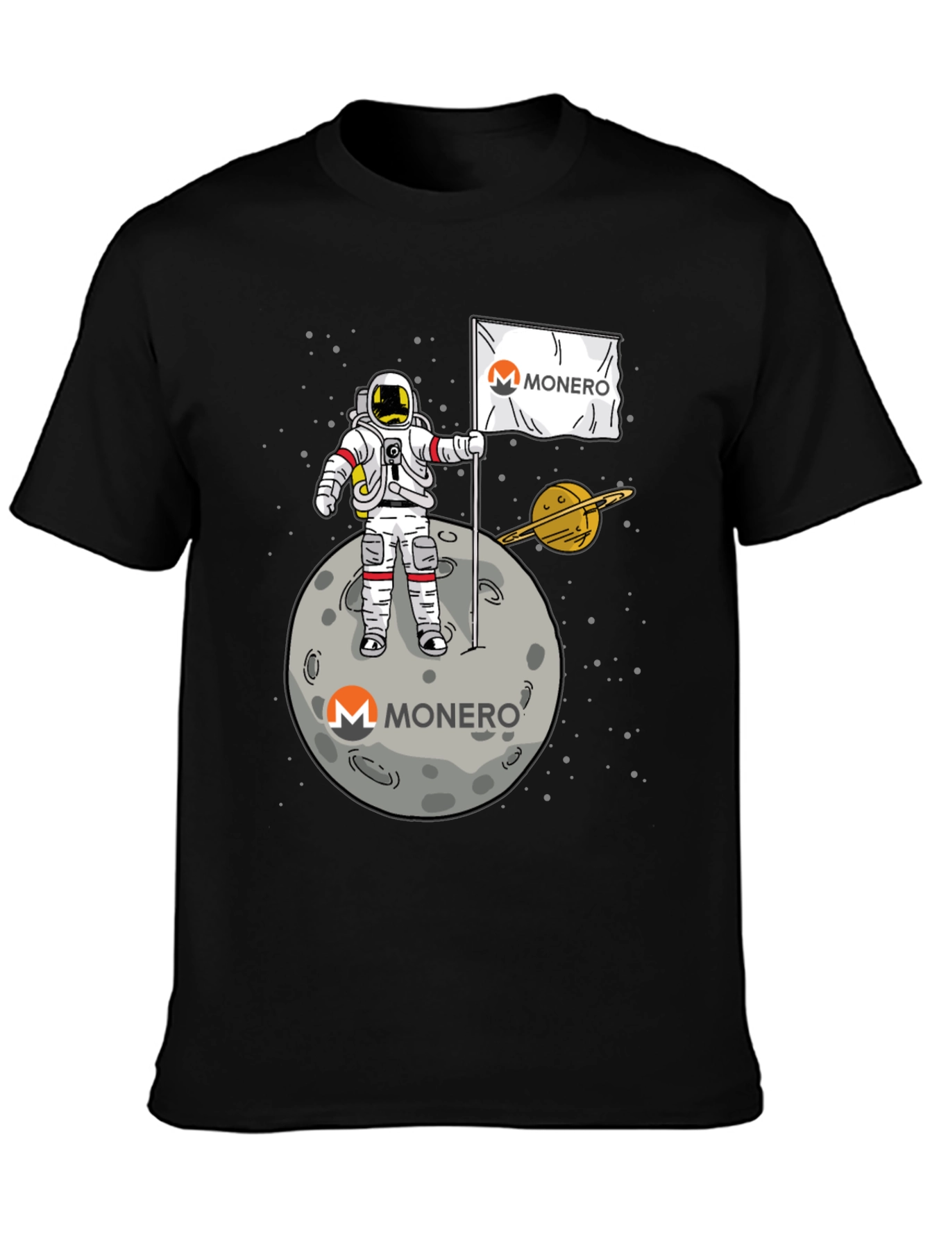Monero Astronaut T-Shirt - Crypto Space Tee