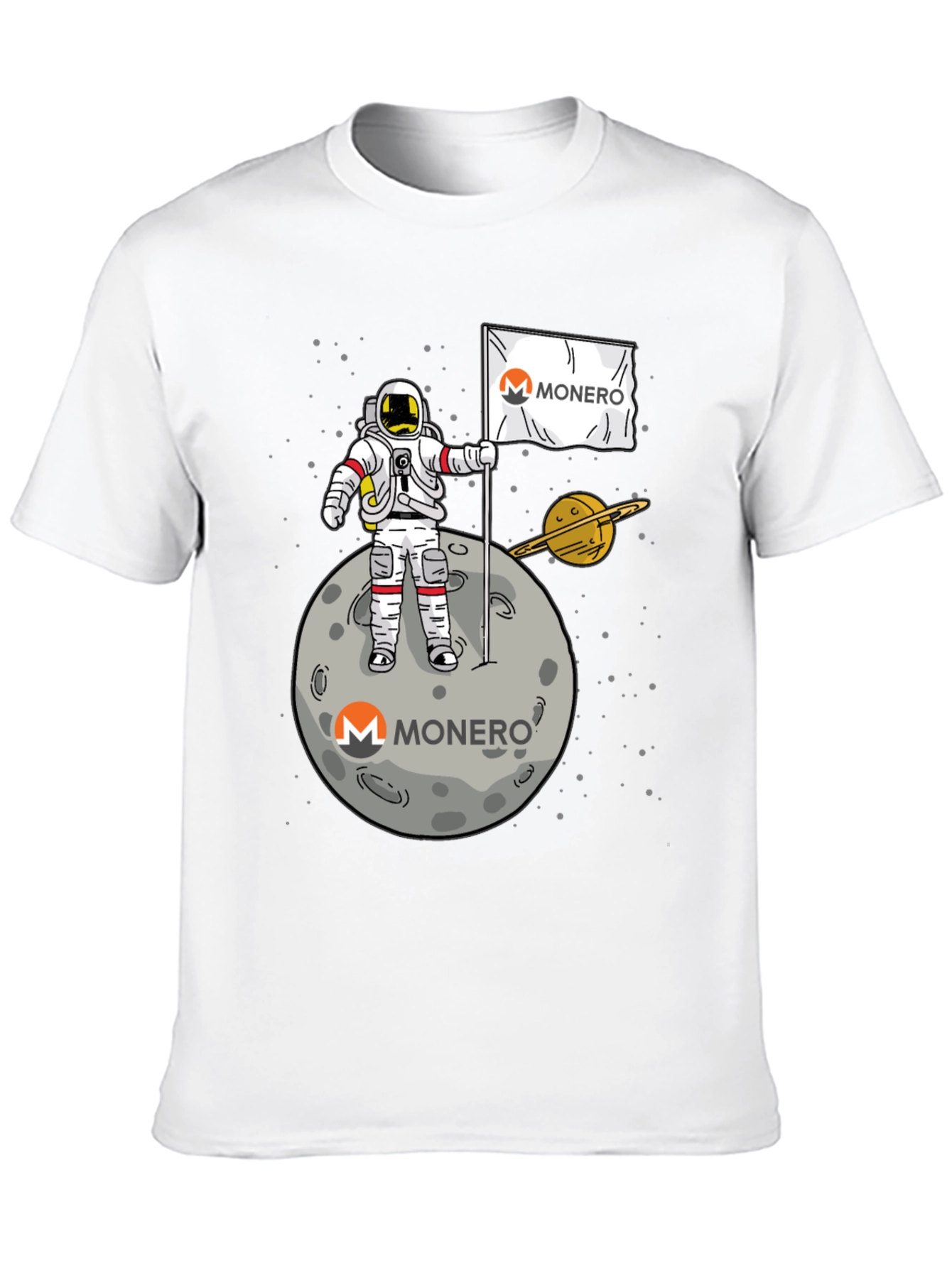 Monero Astronaut T-Shirt - Crypto Space Tee