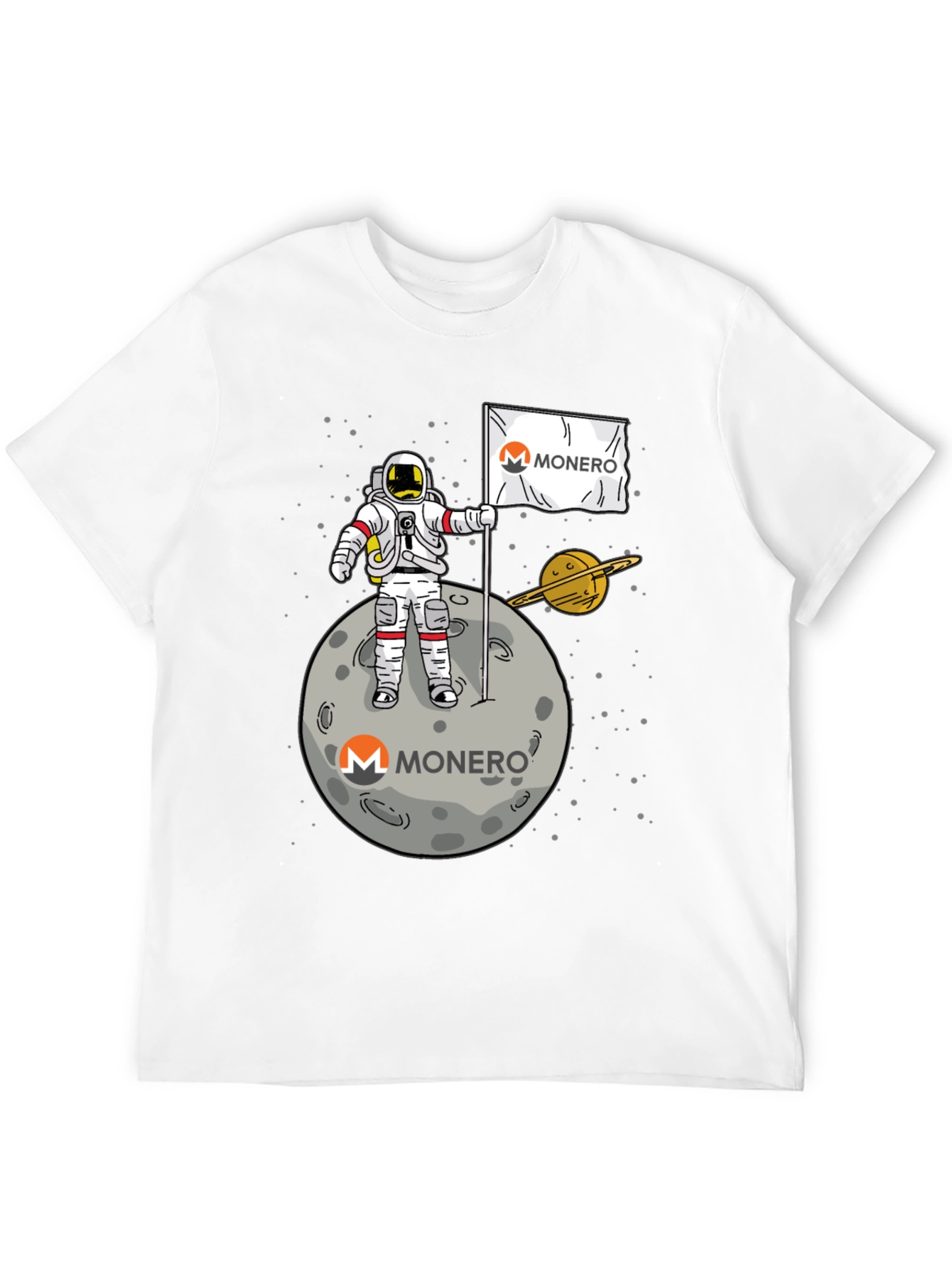 Monero Astronaut T-Shirt - Crypto Space Tee
