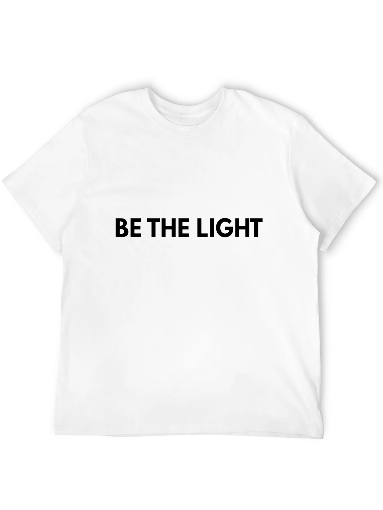 Be The Light Black T-Shirt - Inspirational Style