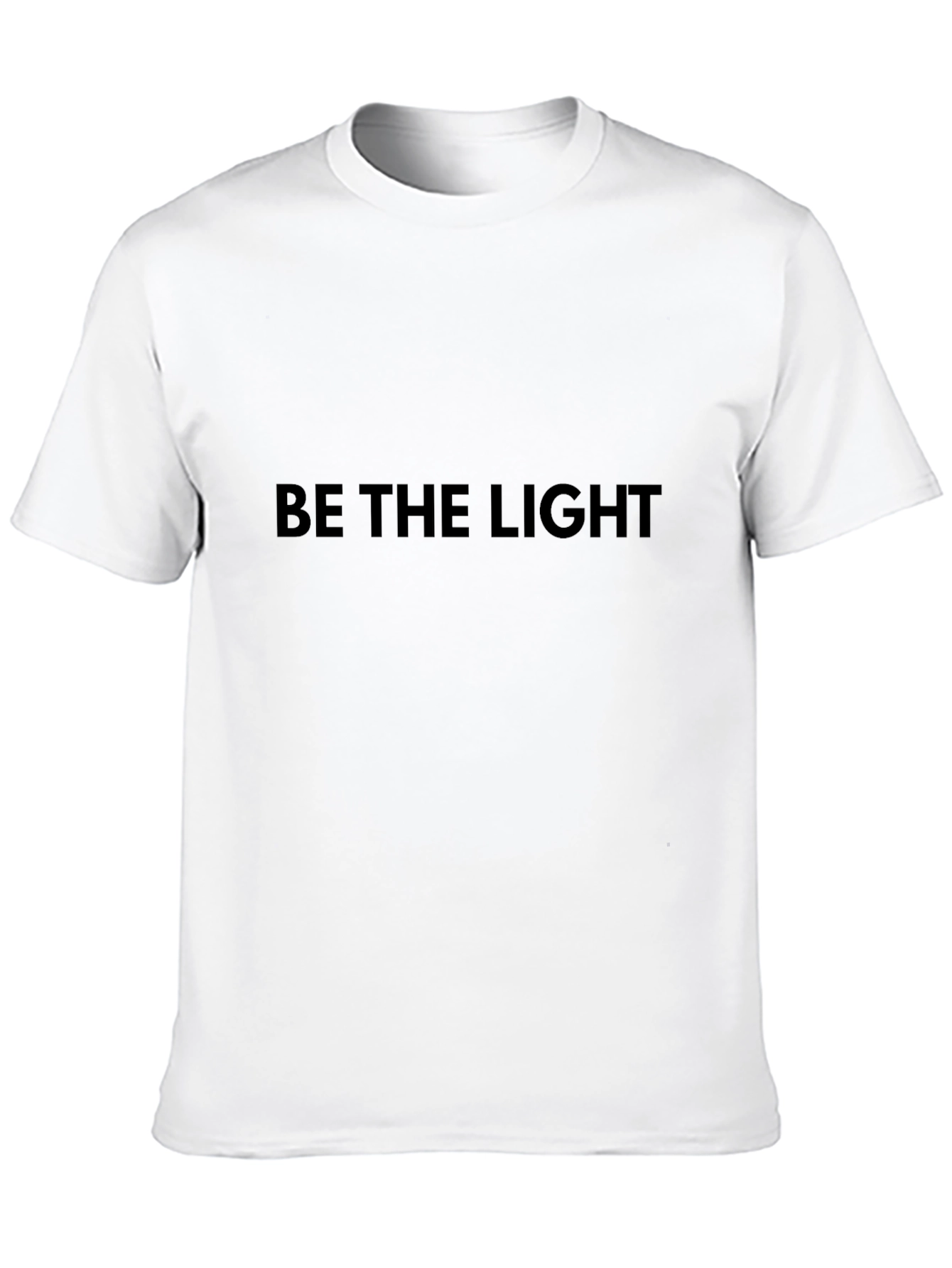 Be The Light Black T-Shirt - Inspirational Style