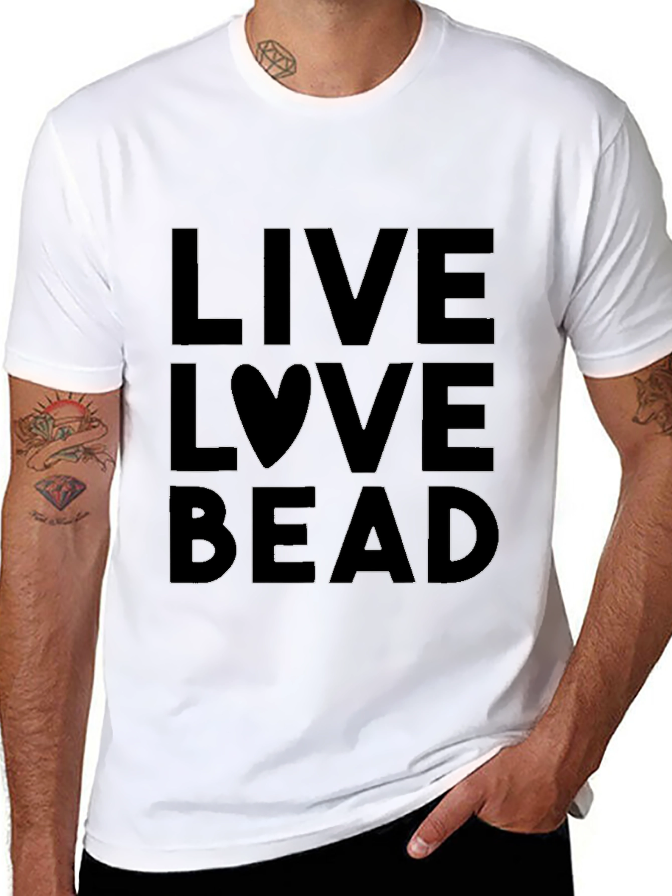 Live Love Bead Black T-Shirt