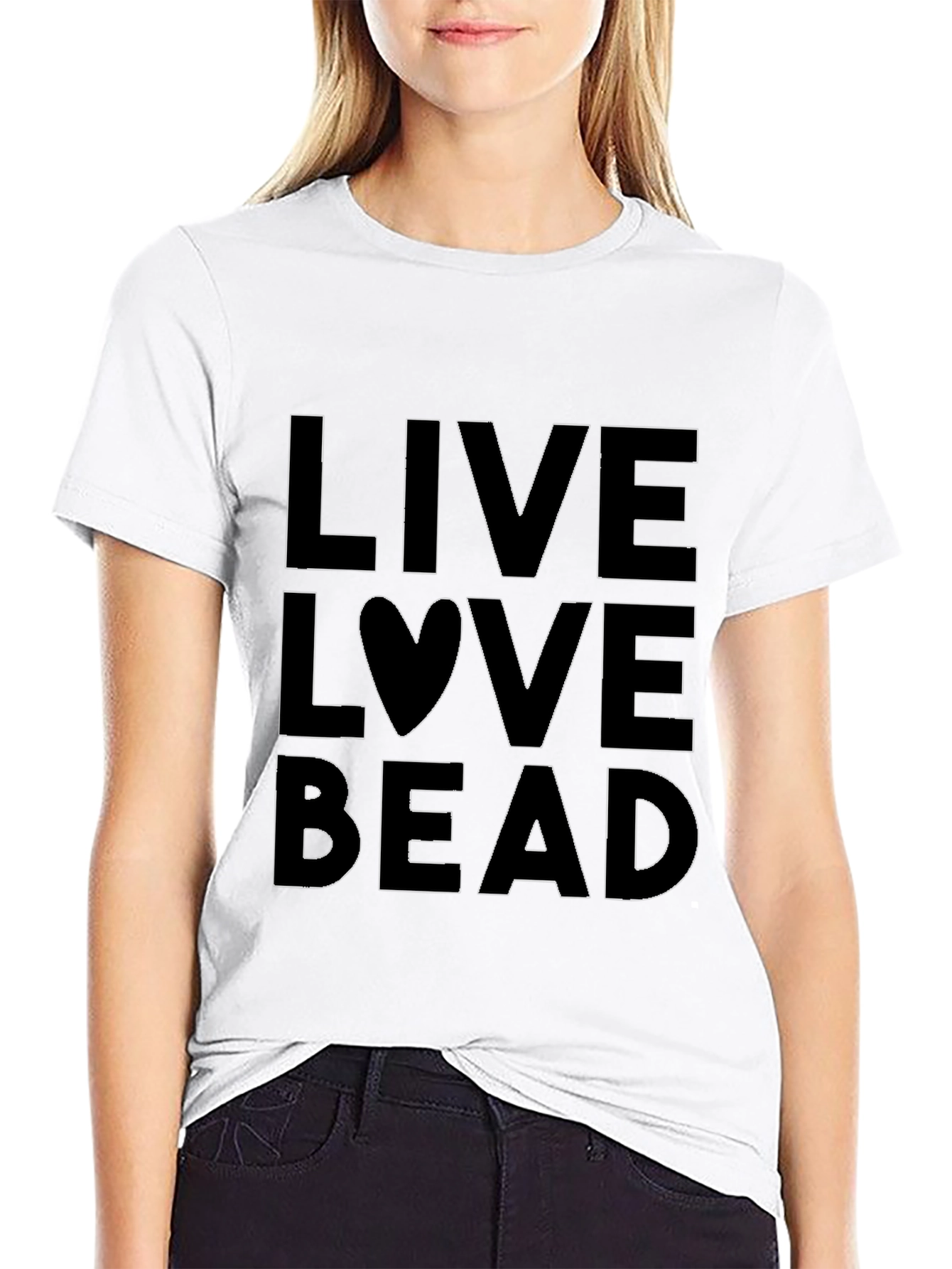 Live Love Bead Black T-Shirt